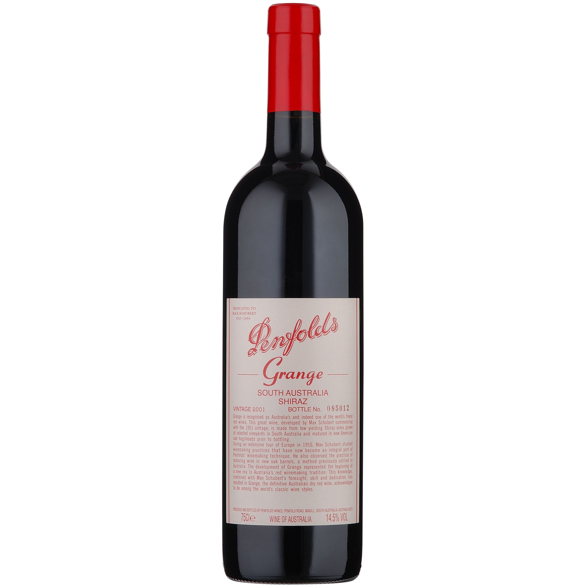 Penfolds Grange Shiraz 2001 S Australia