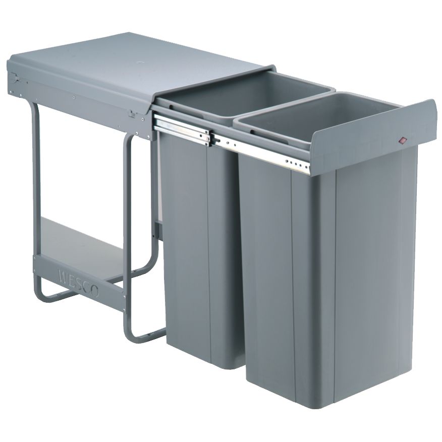 Kes Large Capacity Recycling Kitchen Bin, 2 x 26L