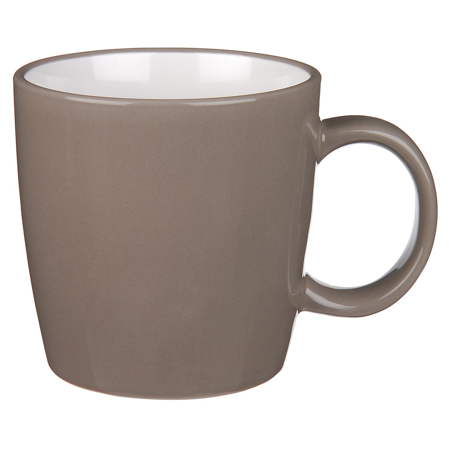 John Lewis Colour Glaze Mugs Putty Set of 6