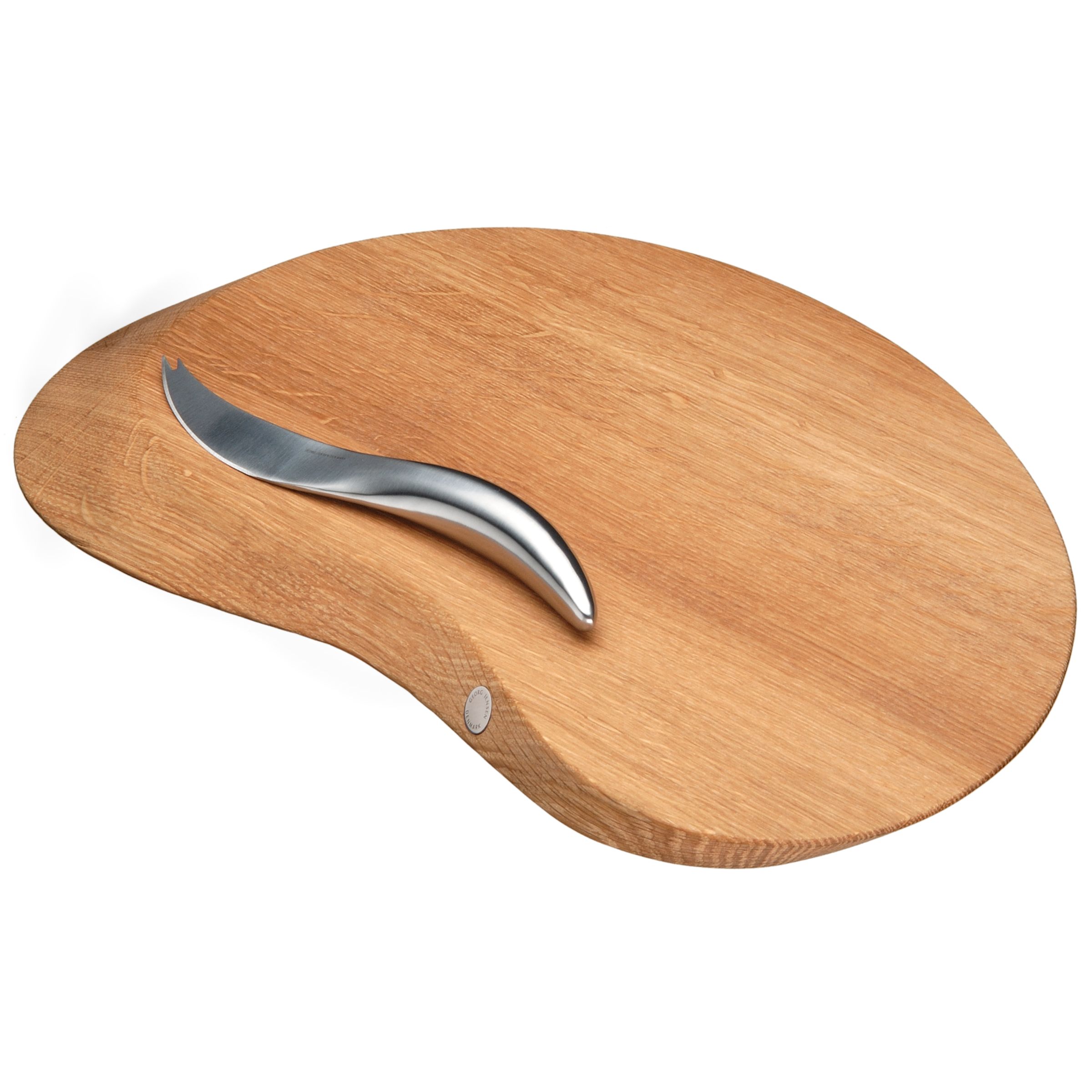 Georg Jensen Forma Cheese Board and All Round Cheese Knife