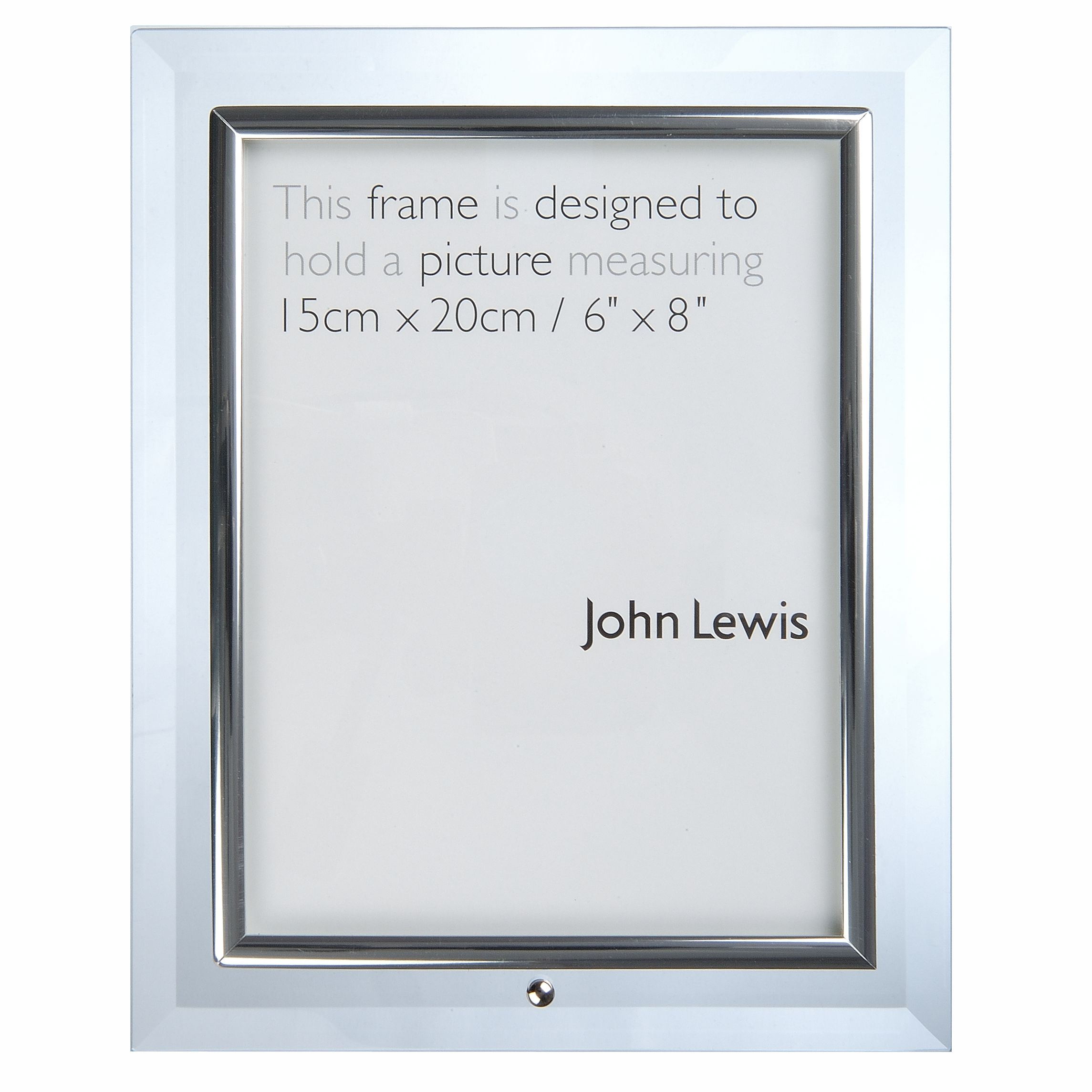 Flat Glass Photo Frame Portrait 8 x 6quot 20 x 15cm
