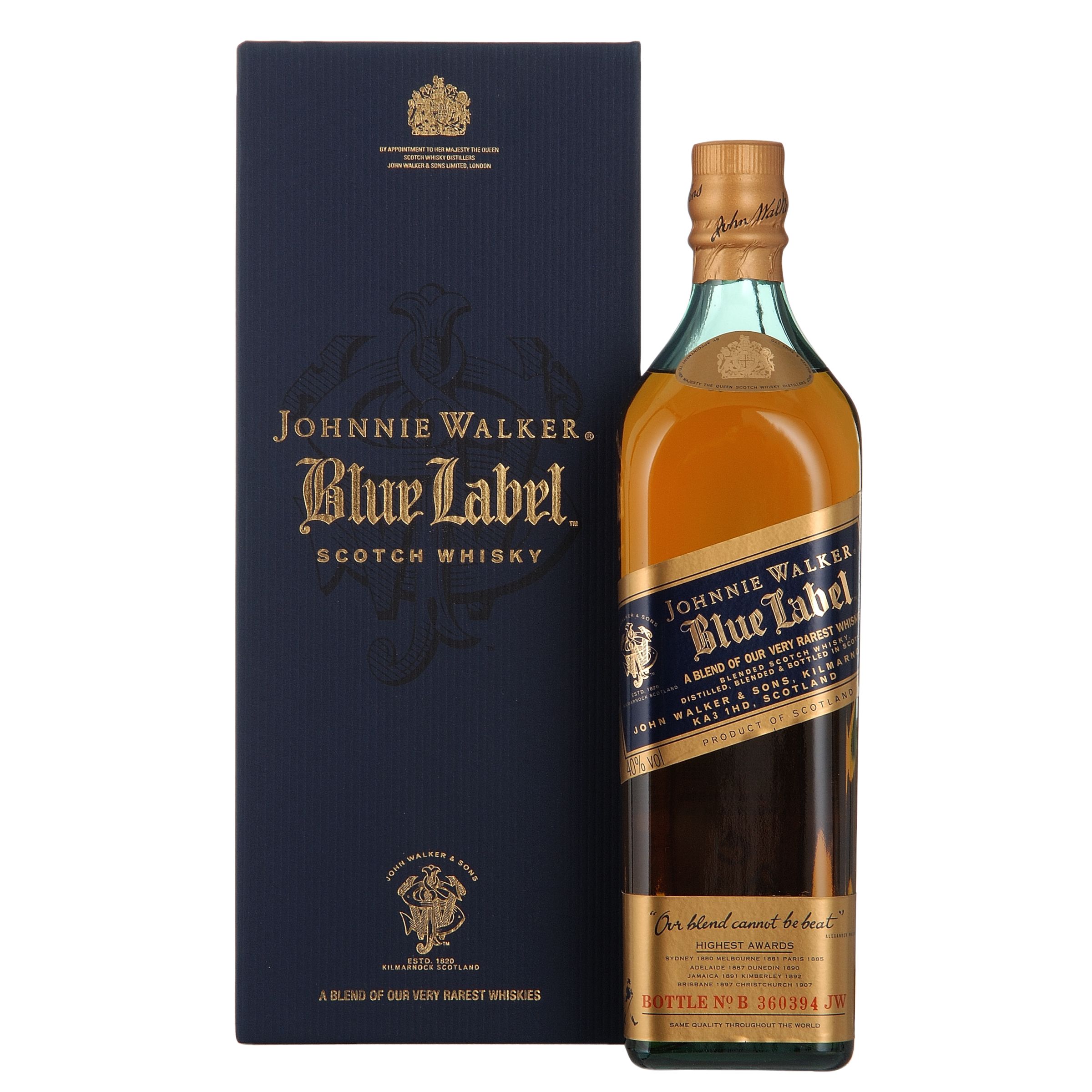 Johnnie Walker Blue Label Whisky Single Bottle