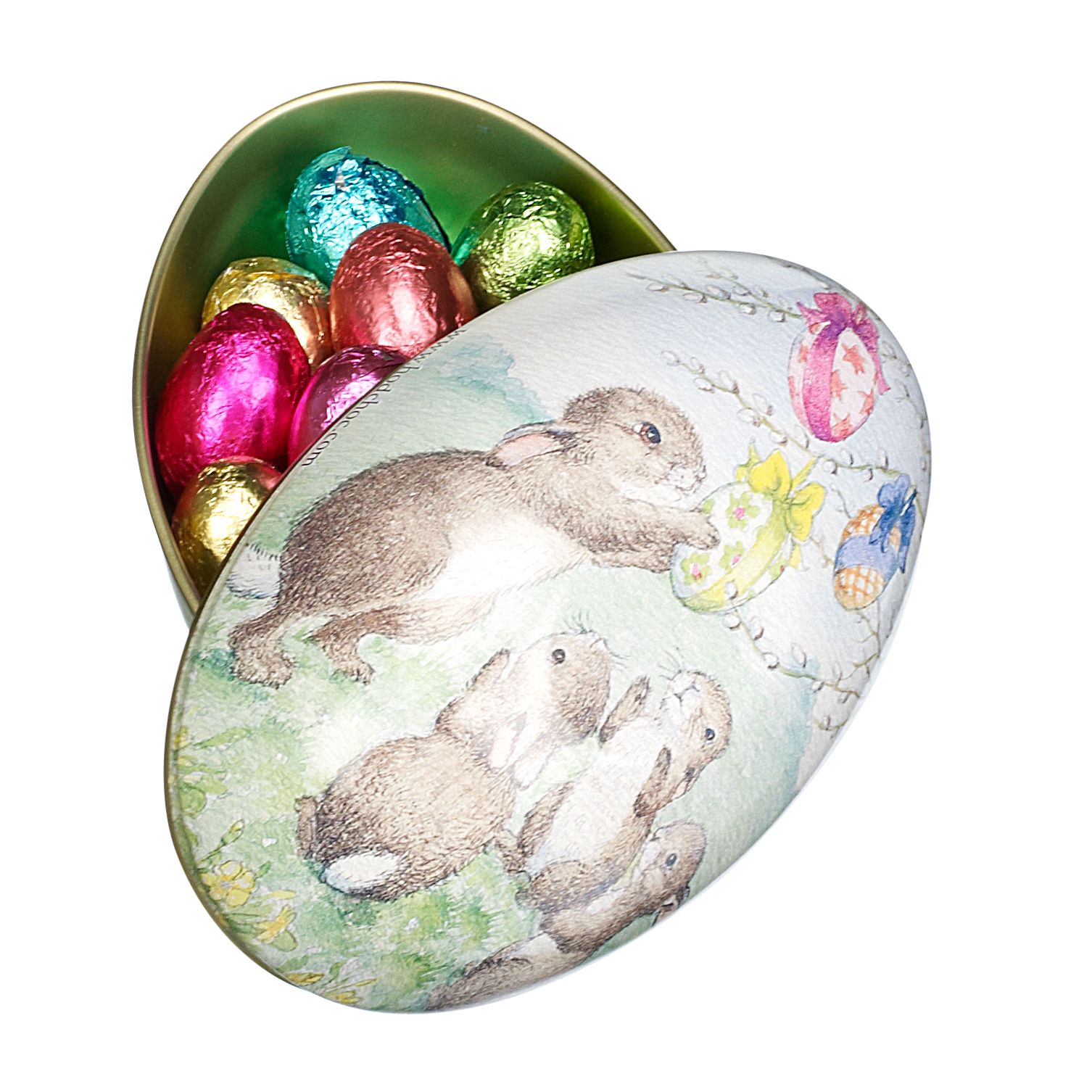 Chocolate Egg Tin, 100g - John Lewis : easter gift chocolate egg tin milk chocolate eggs