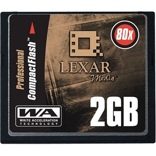 Lexar Compact Flash Card, 80X, 2GB
