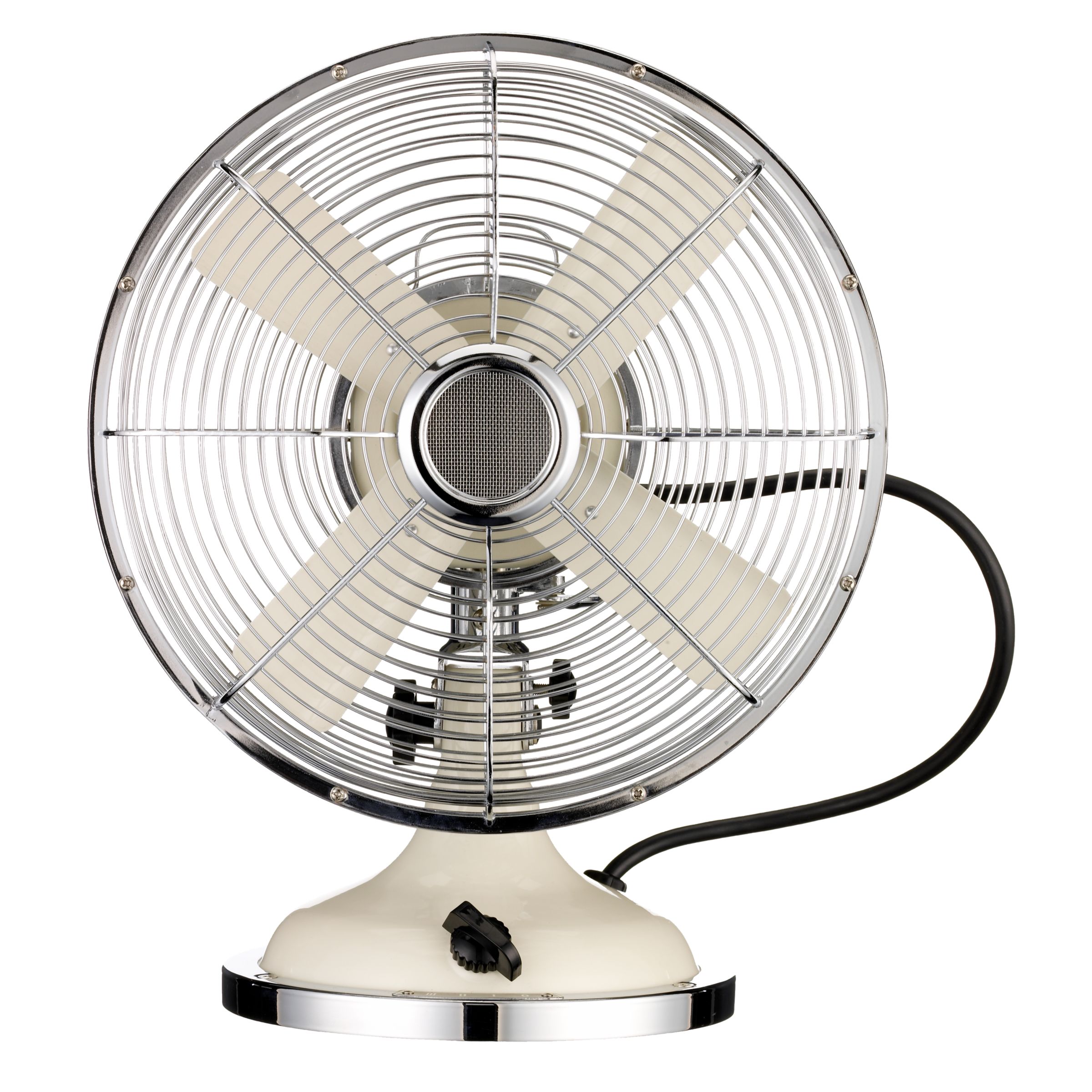 John Lewis Desk Fan Cream