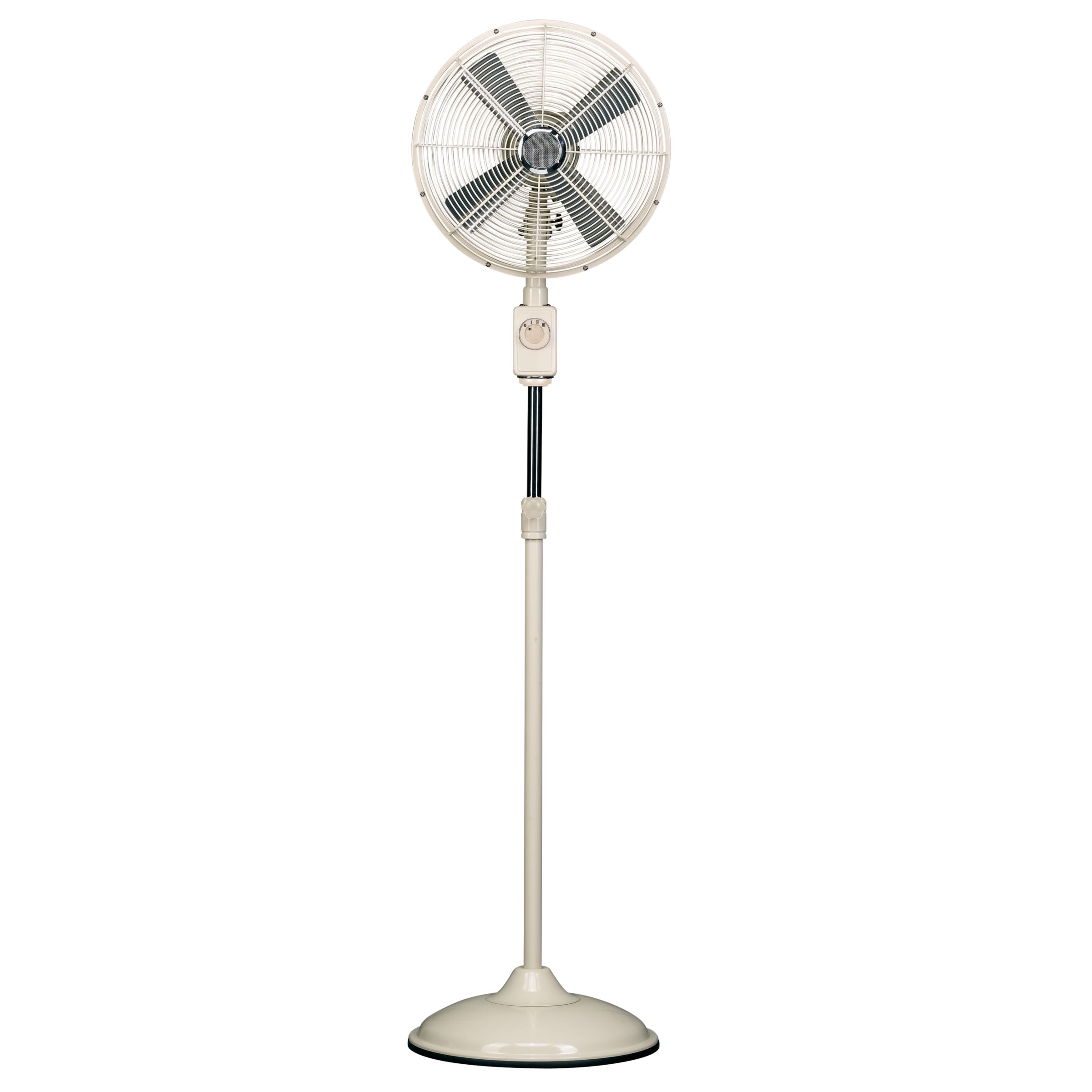John Lewis Pedestal Fan, Cream
