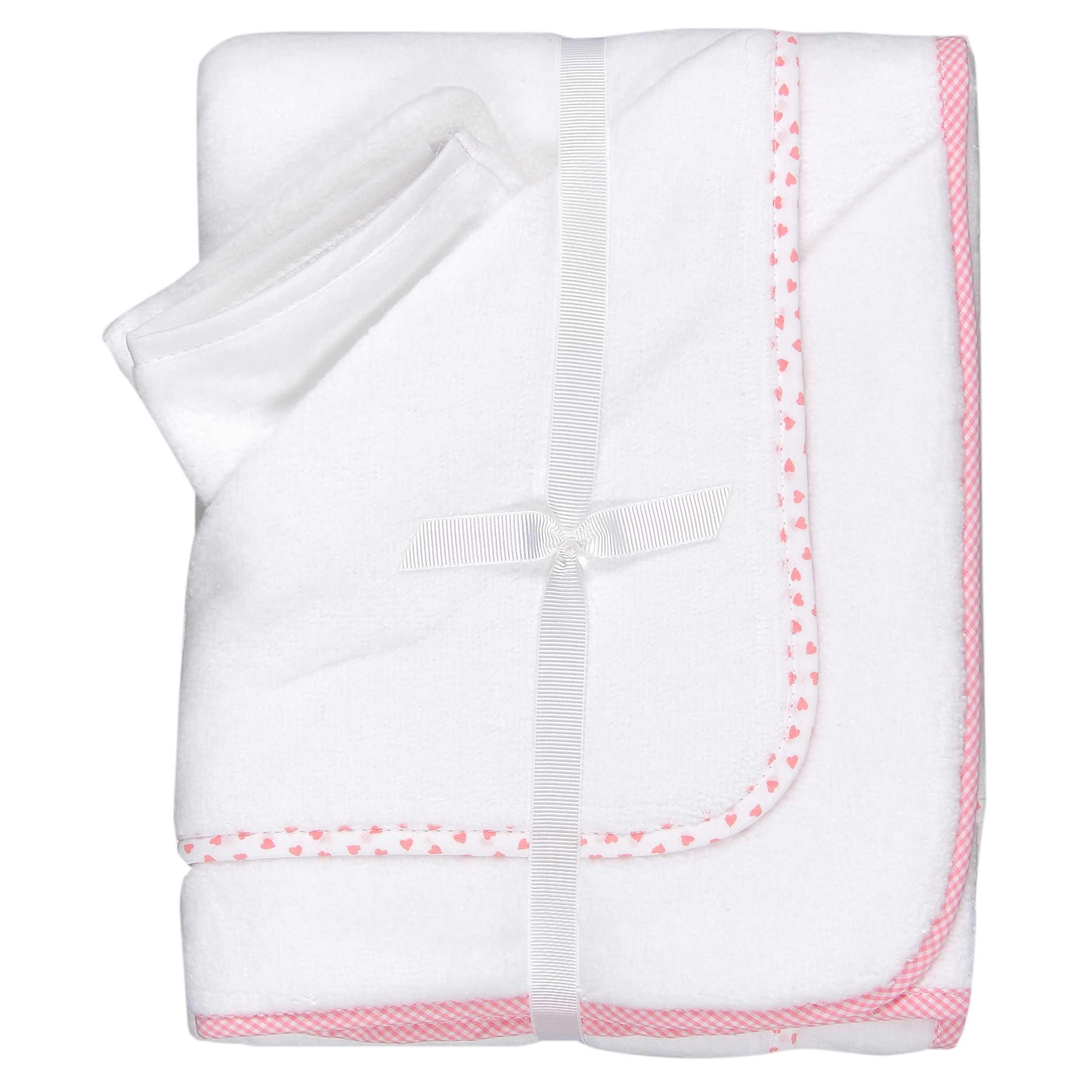 Unbranded Cuddlerobes- Pack of 2- White and Pink