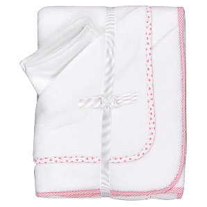 Unbranded Cuddlerobes- Pack of 2- White and Pink