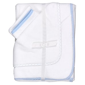 Unbranded Cuddlerobes- Pack of 2- White and Blue