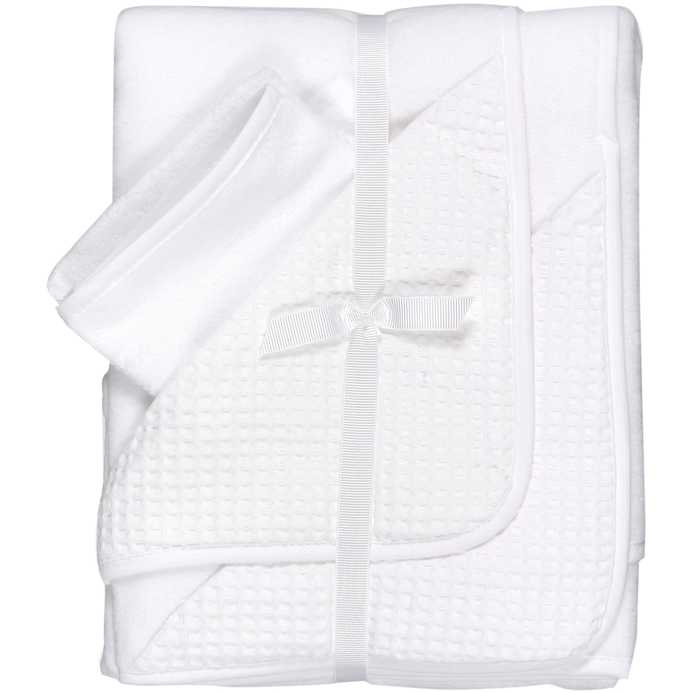 Unbranded Cuddlerobes- Pack of 2- White with Satin Trim