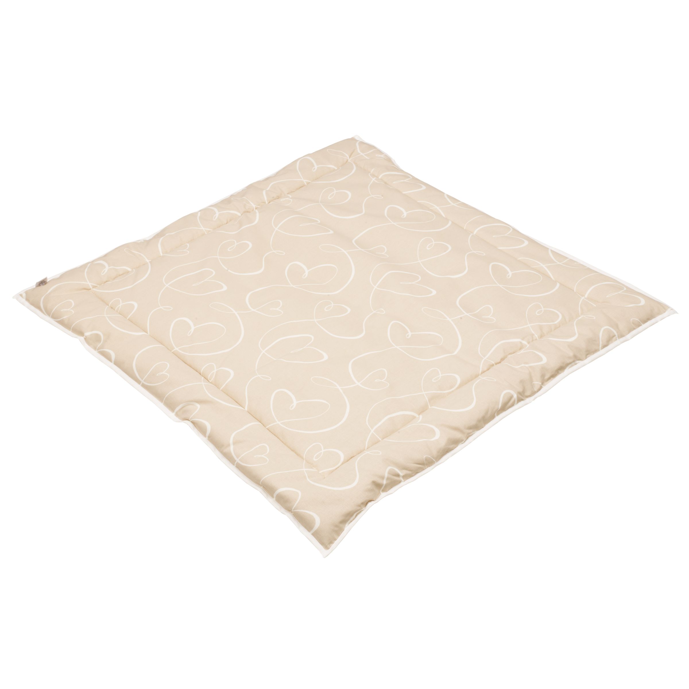 Playmat, Beige Hearts