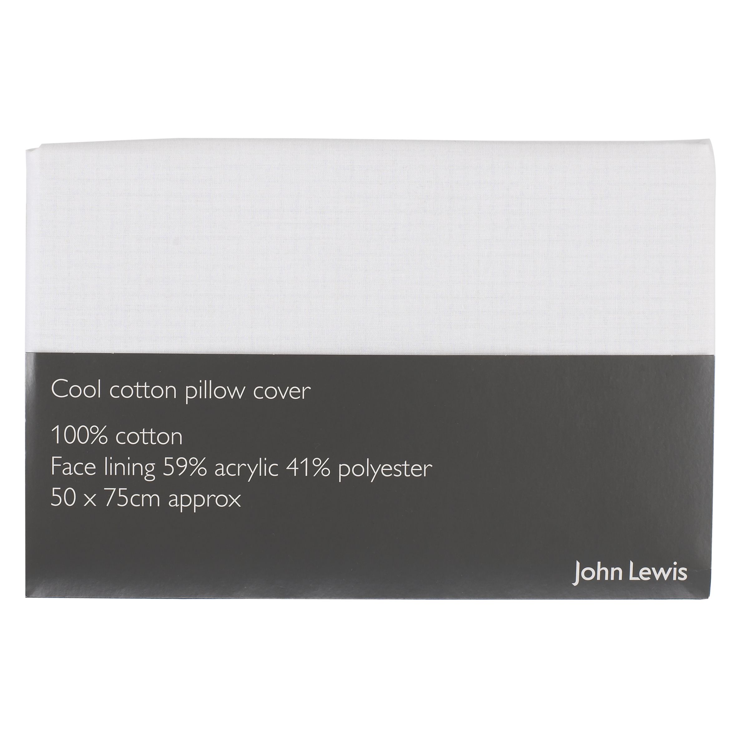 John Lewis Cool Standard Pillow Protector