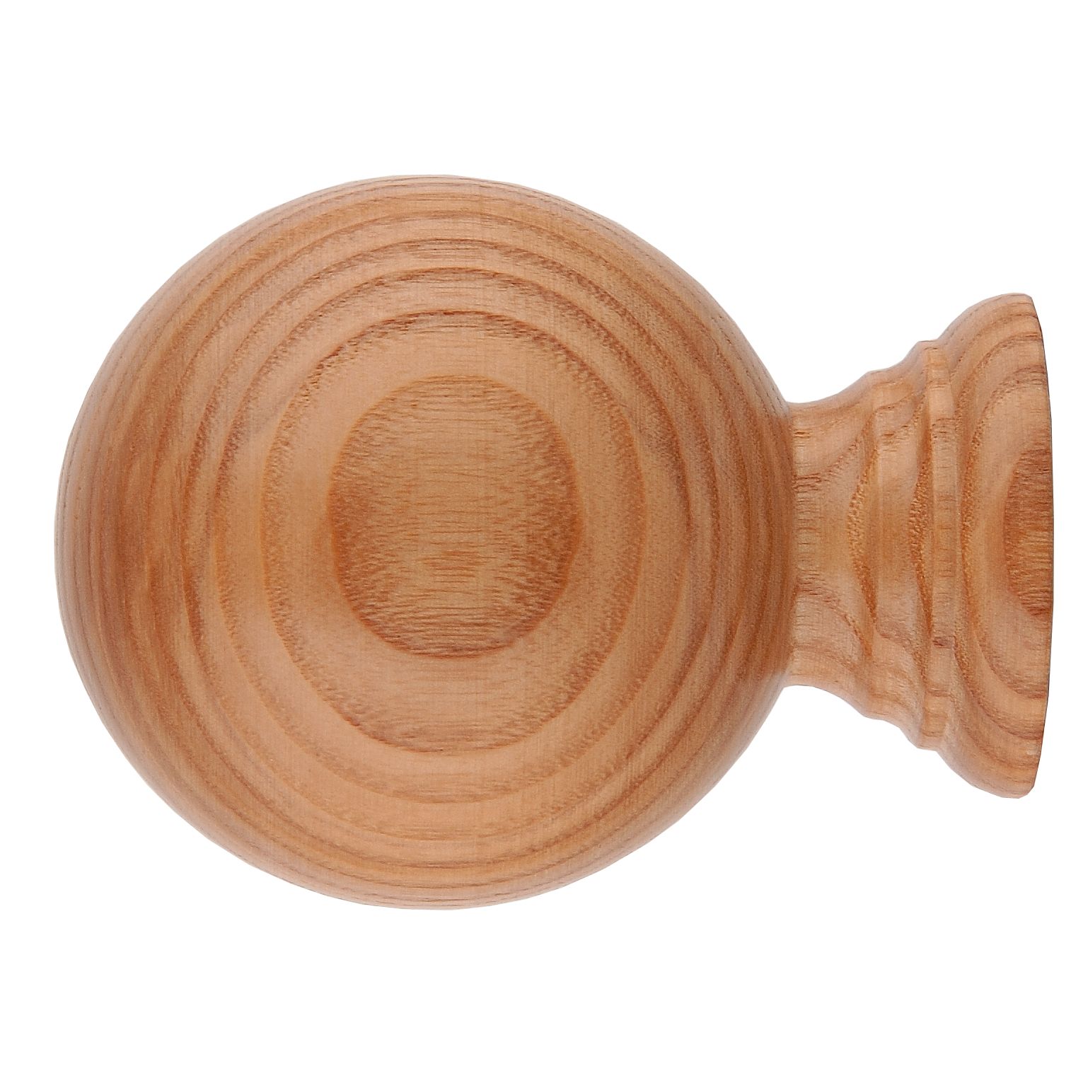 john lewis Oak Plain Ball Finial- 35mm