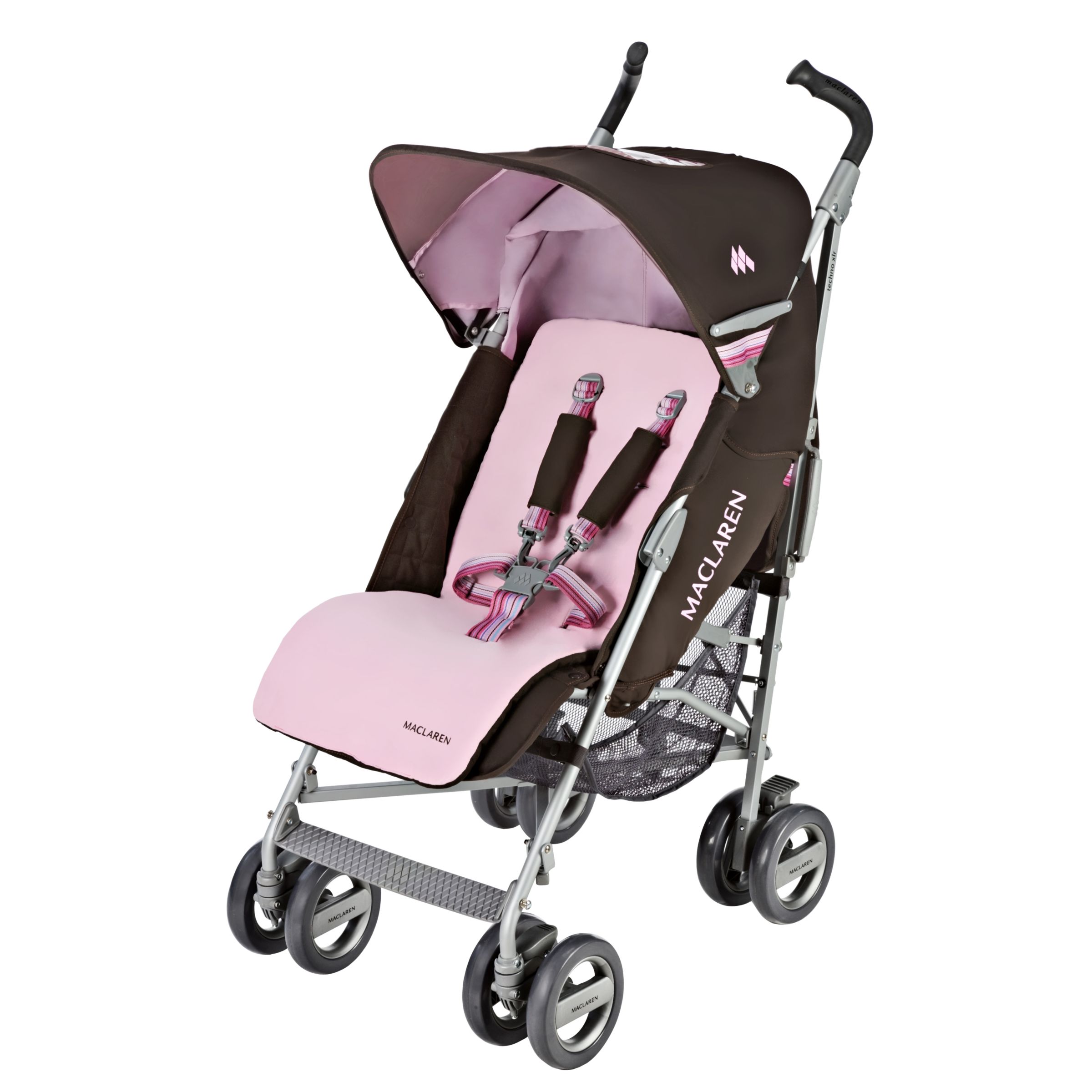Maclaren Techno XLR Travel System, Chocolate and Pink