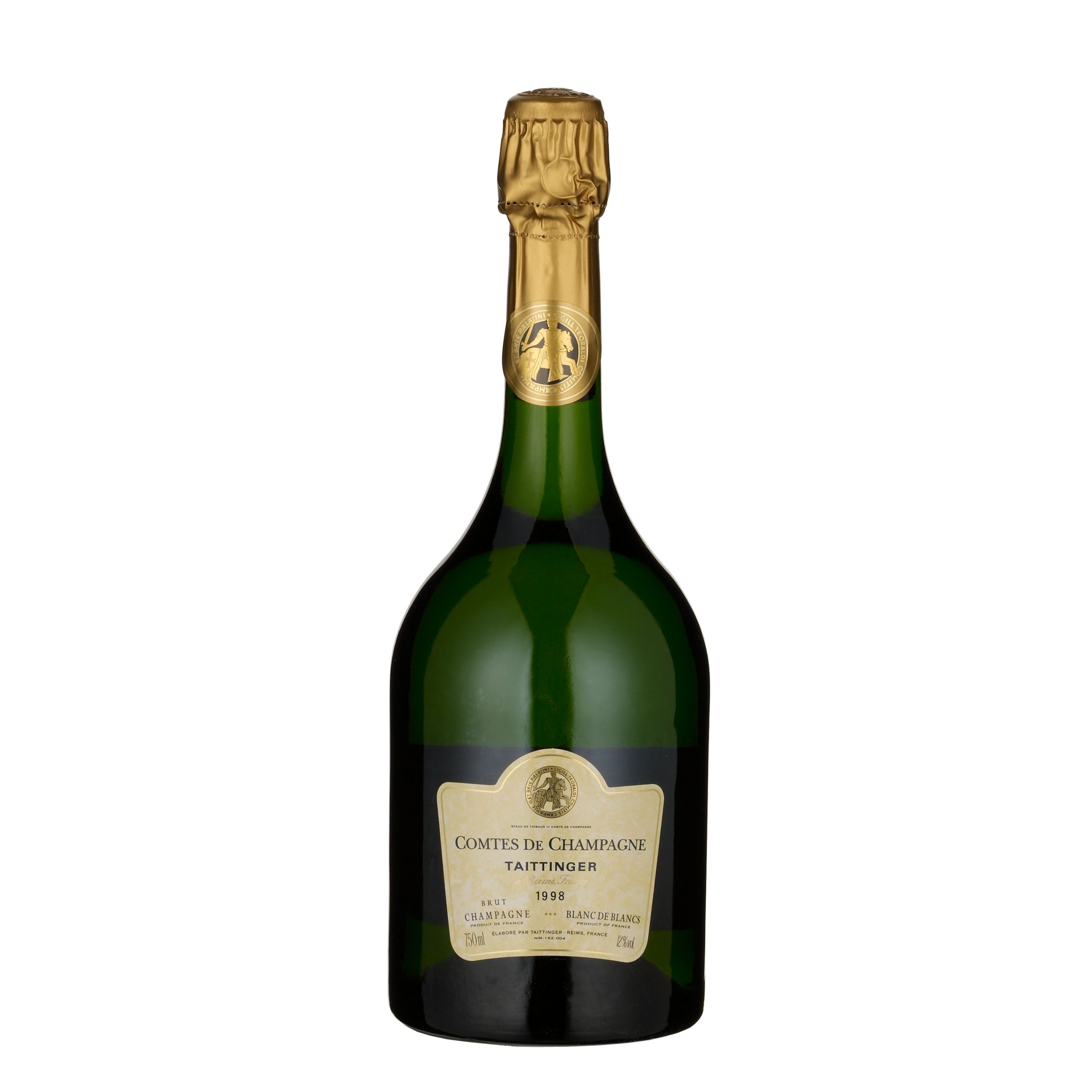 Taittinger Comtes de Champagne Blanc de Blancs Brut 1998 Vintage Champagne France