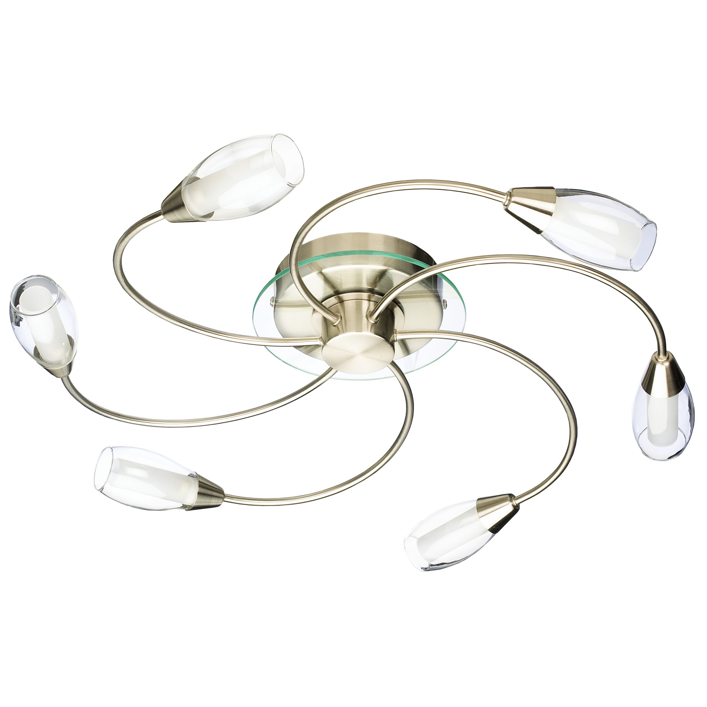 John Lewis Tugel Ceiling Light, 6 Arm