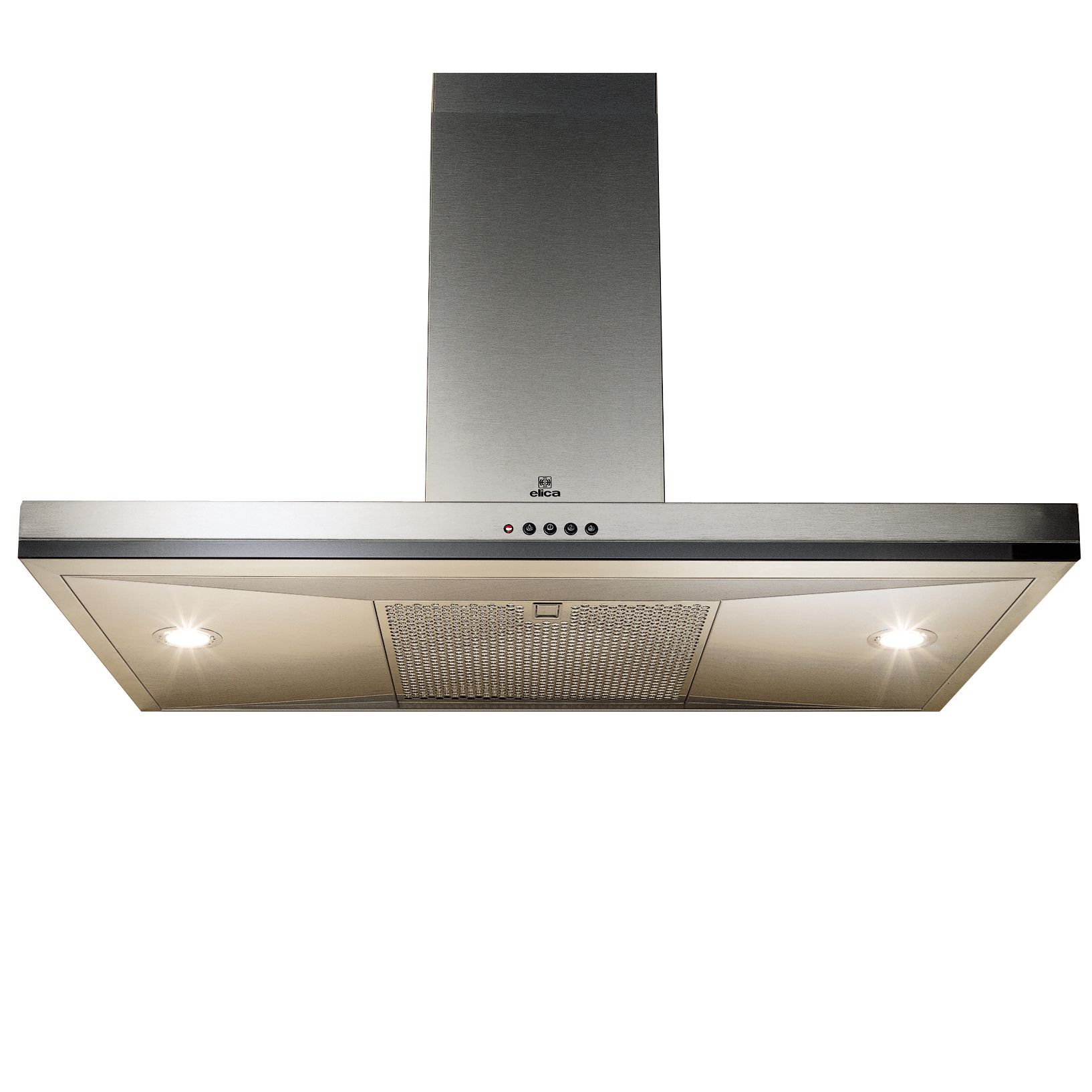 Elica Concept Cube 90 Chimney Cooker Hood, Stainless Steel at John Lewis
