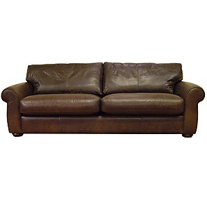 Madison Large Cushion Leather Sofa