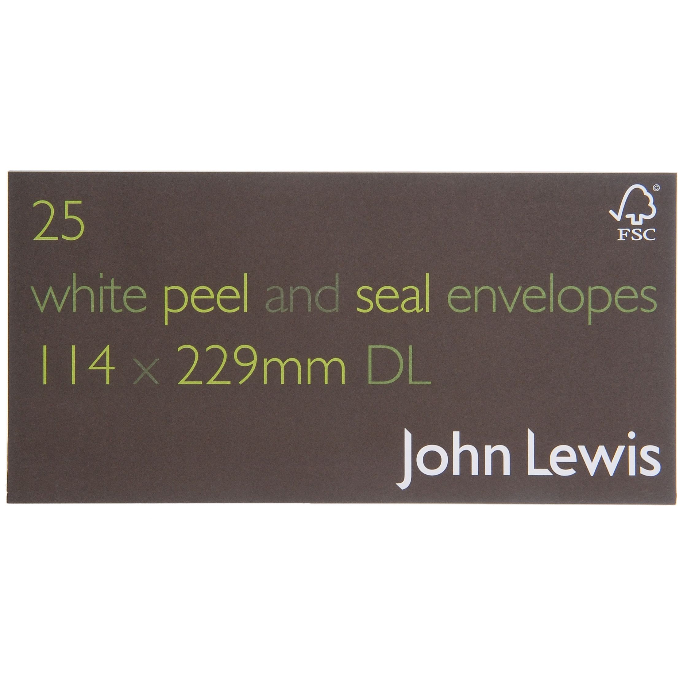 John Lewis Envelopes, White