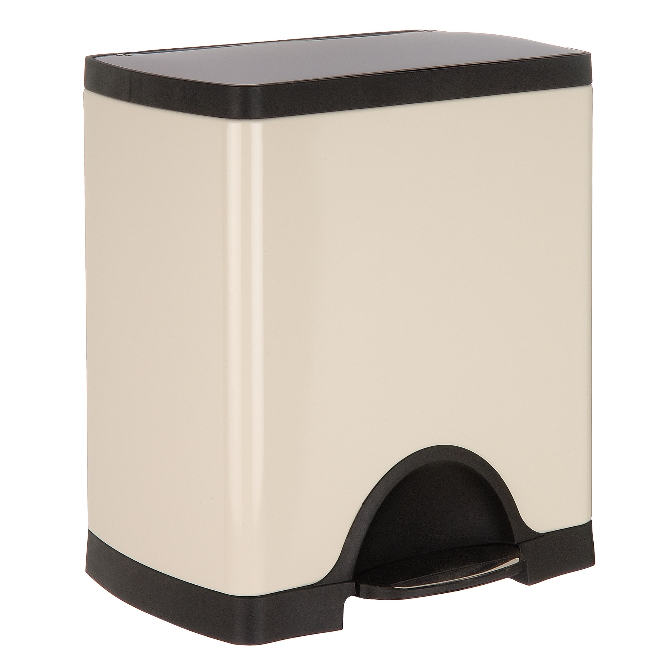 Simplehuman Rectangular Pedal Bin, 25L, Almond