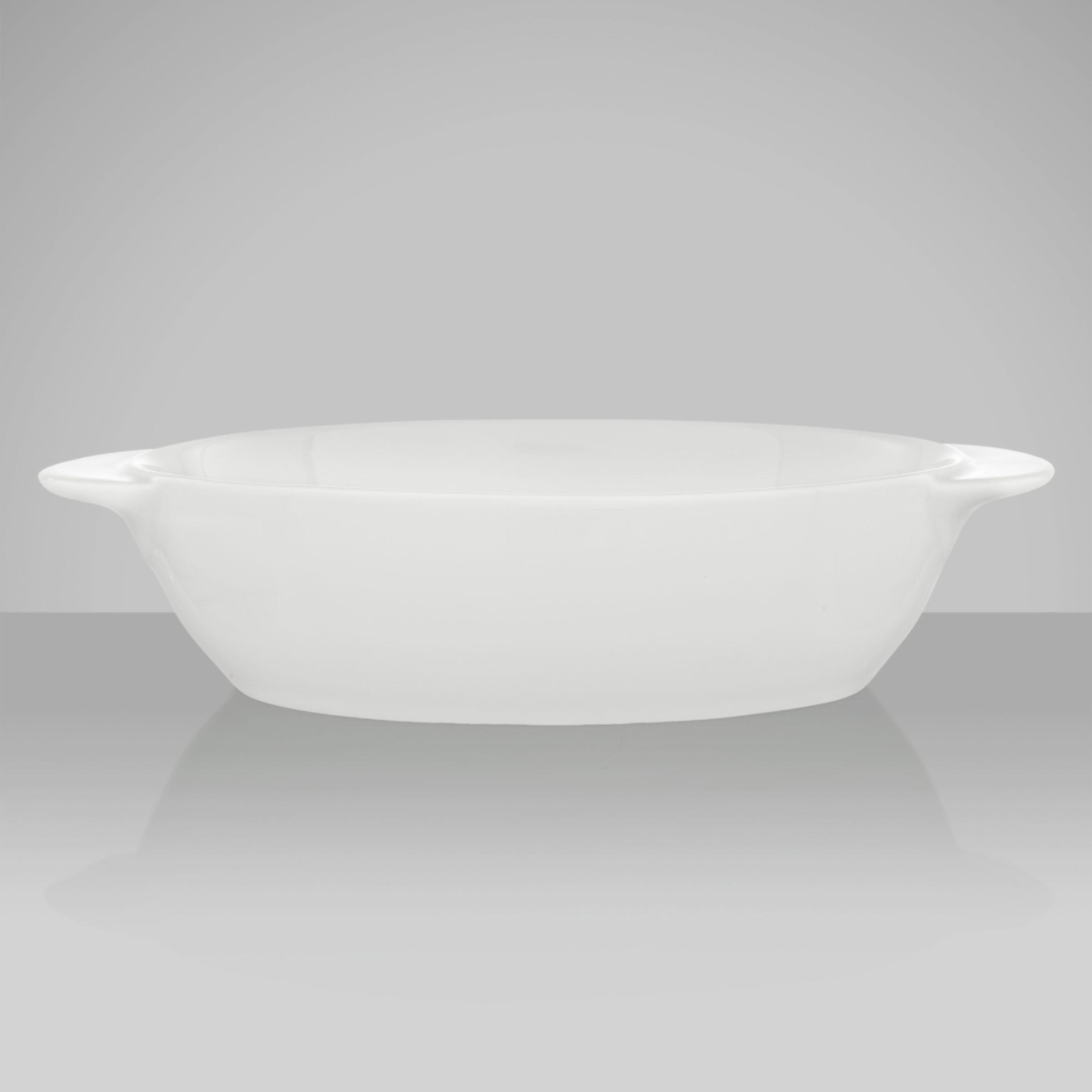 Denby White Small Oval Dish, 0.5L