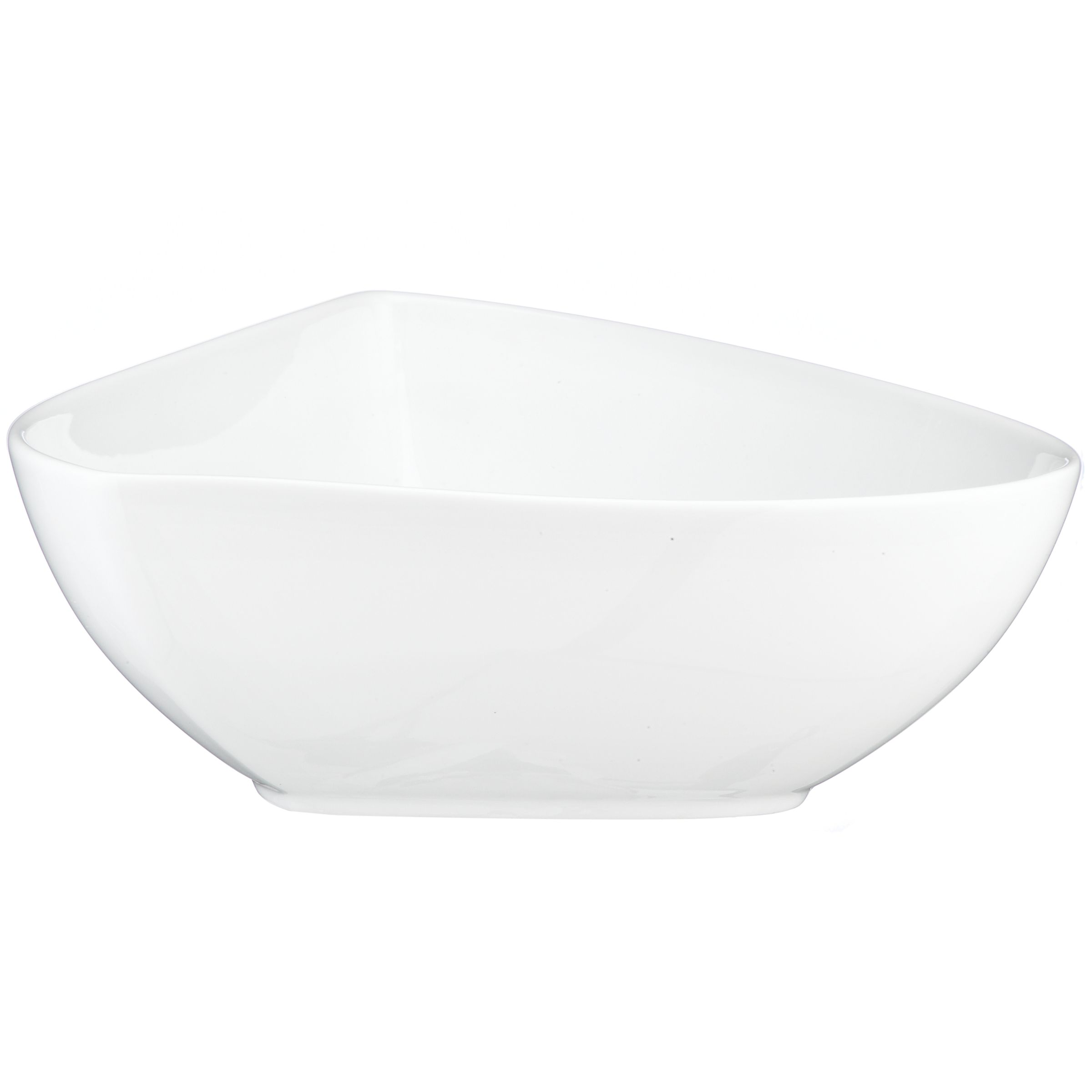 Denby White Serve Large Triangular Bowl, 1.5L