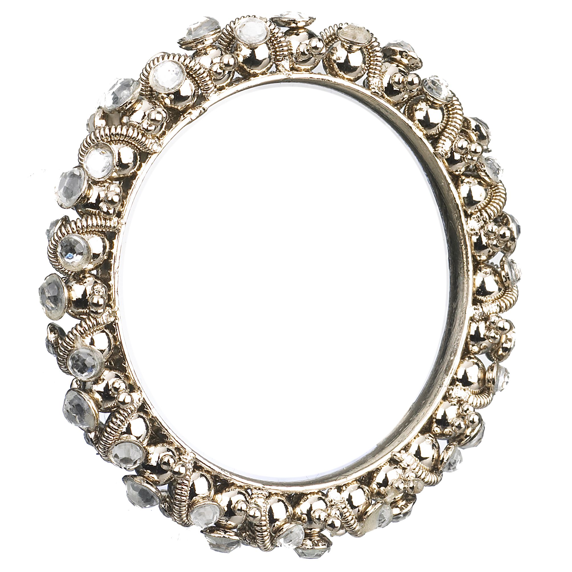 John Lewis Ornate Beaded Napkin Ring, Silver