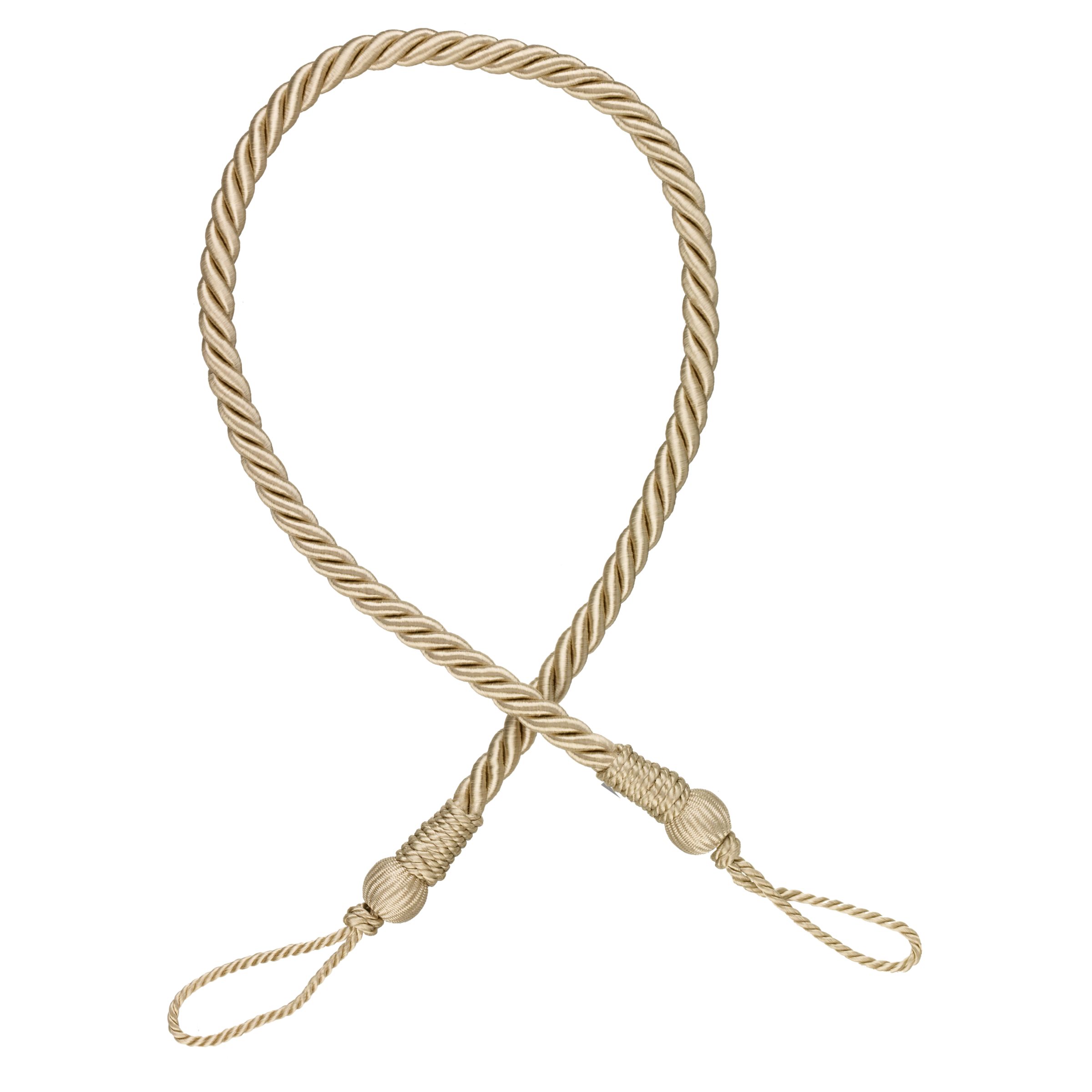 John Lewis Rope Tie Back, Beige