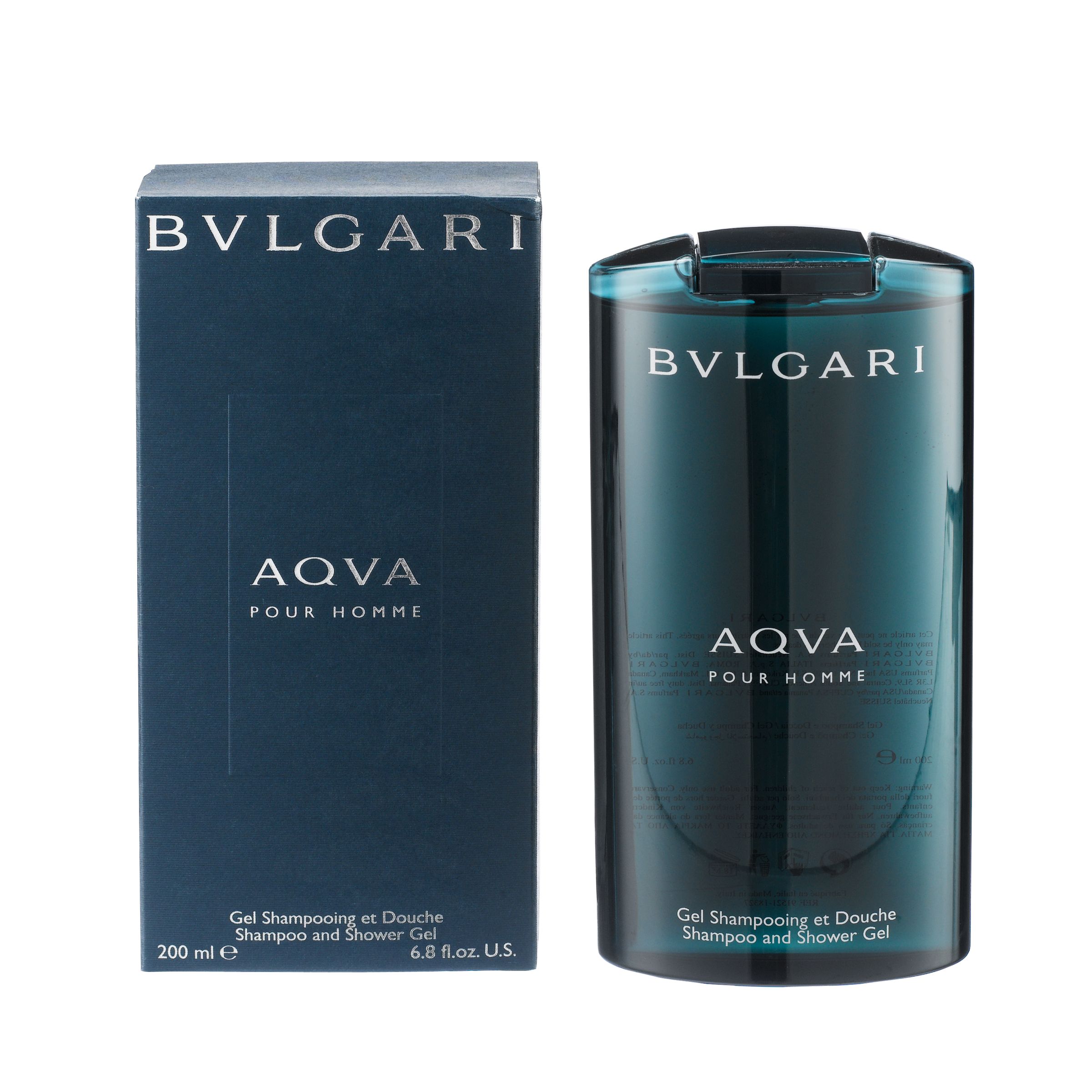 Bvlgari Aqua Pour Homme, Shampoo and Shower Gel, 200ml