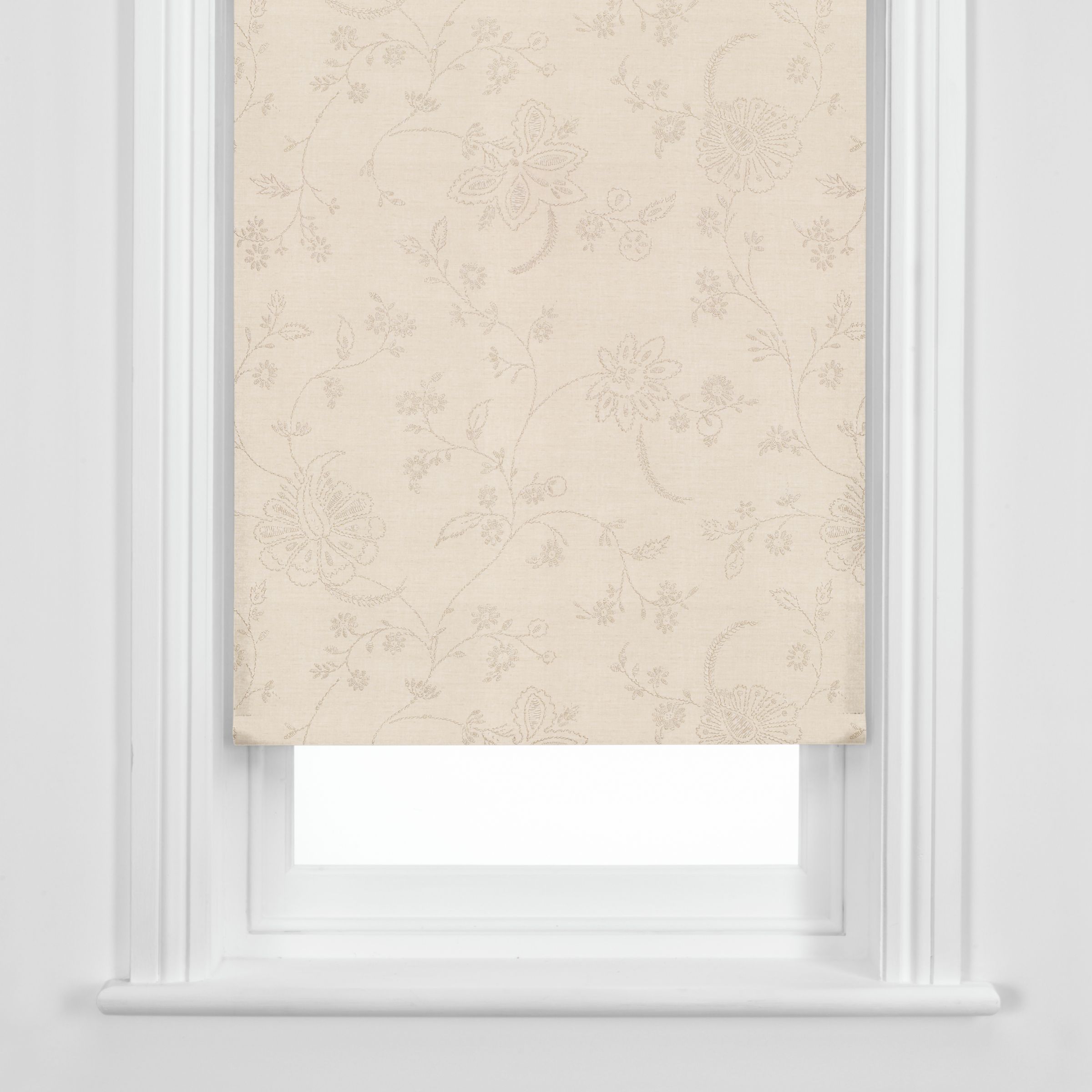 john lewis Folk Trail Roller Blind- Natural- W183cm