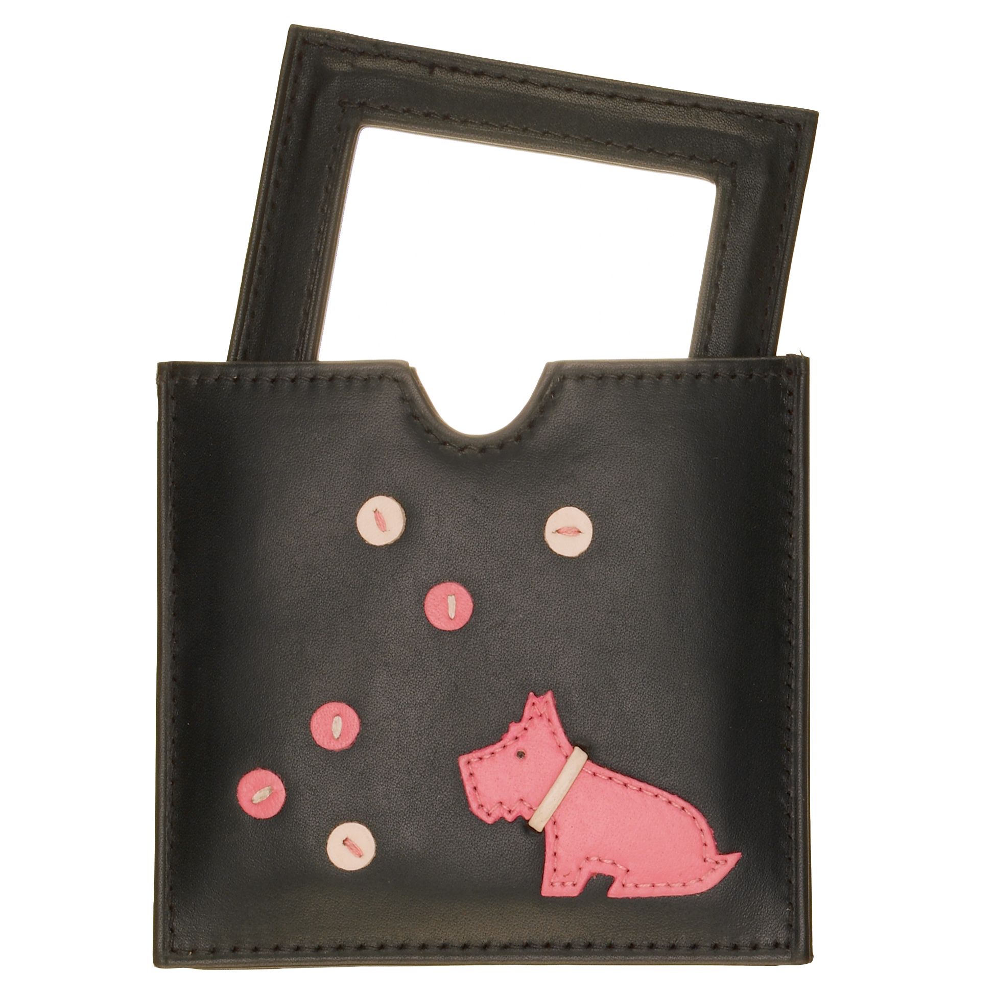 Radley Bubbles Mirror in Case, Black