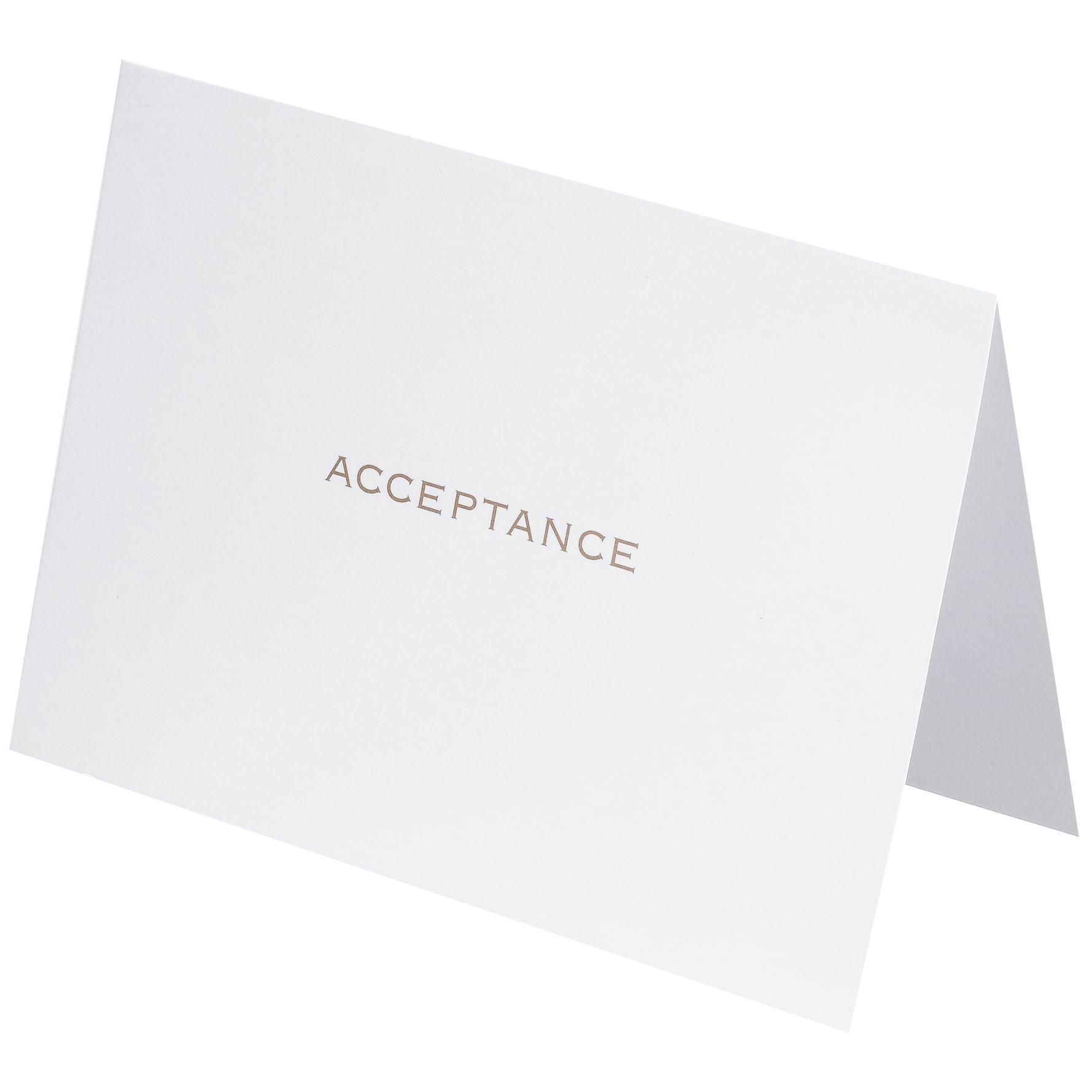 Acceptance Card