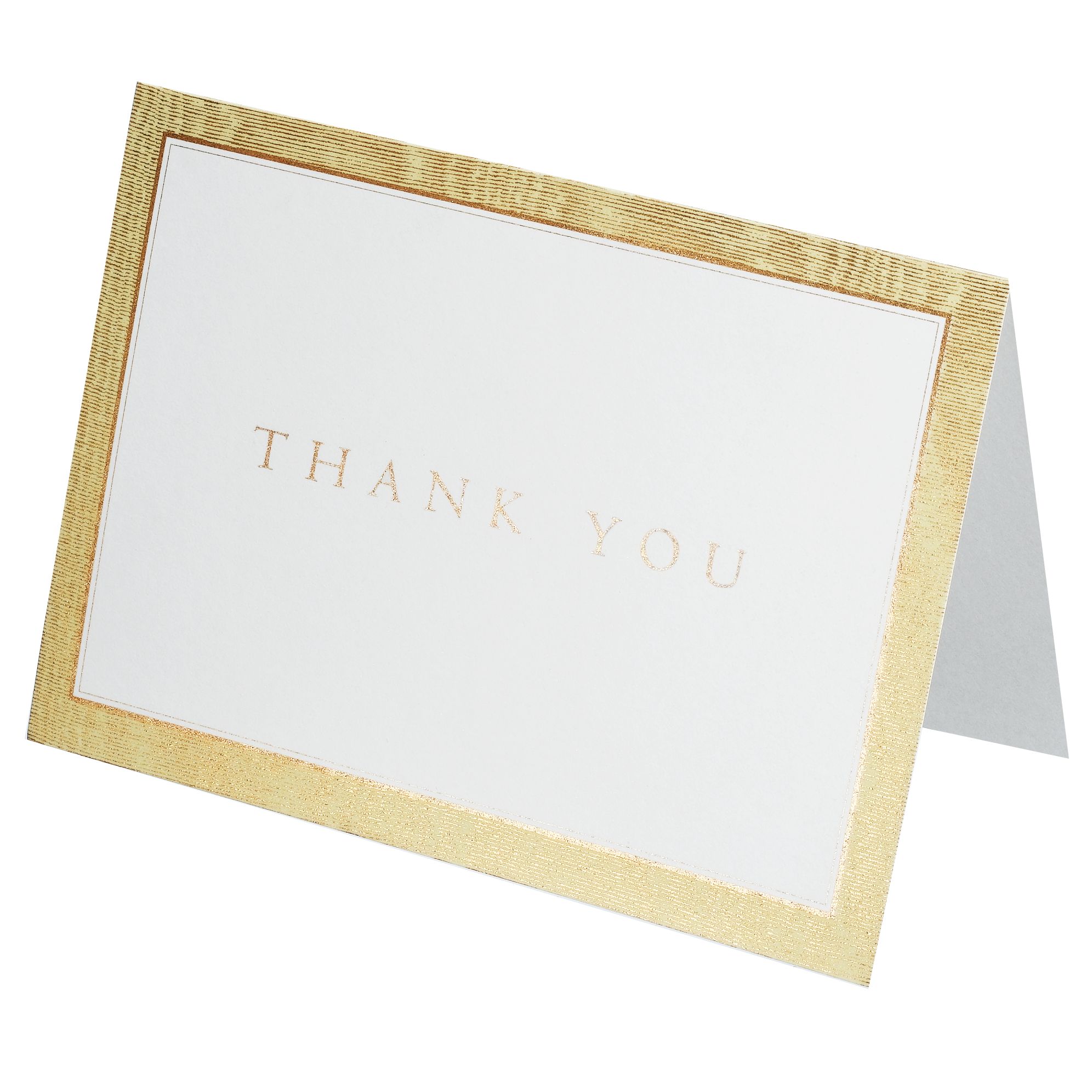 Gold Moire Thank You Cards, Set of 8