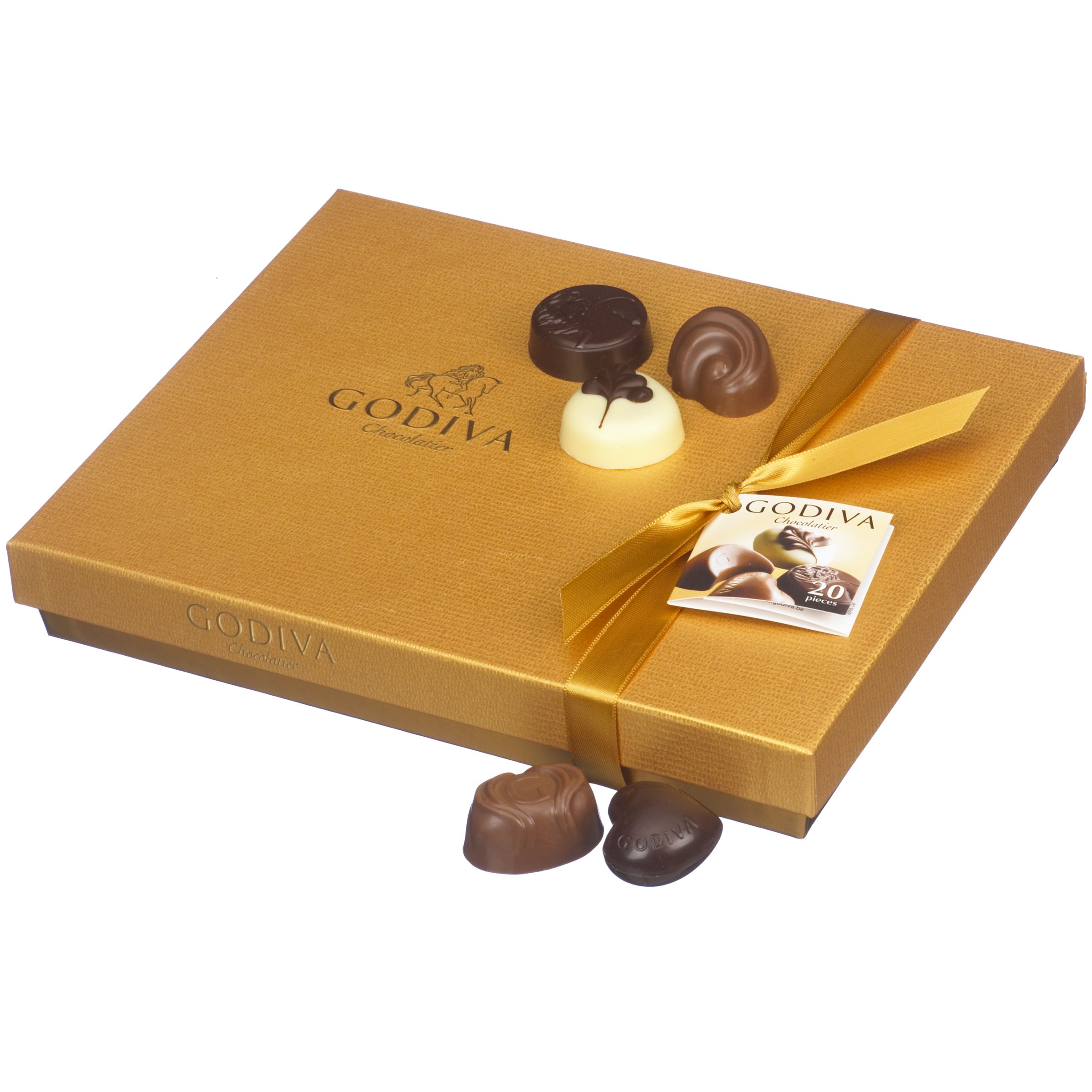 Godiva Gold Ballotin, 20 Pieces, 240g Godiva Gold Ballotin, 20 Pieces, 240g