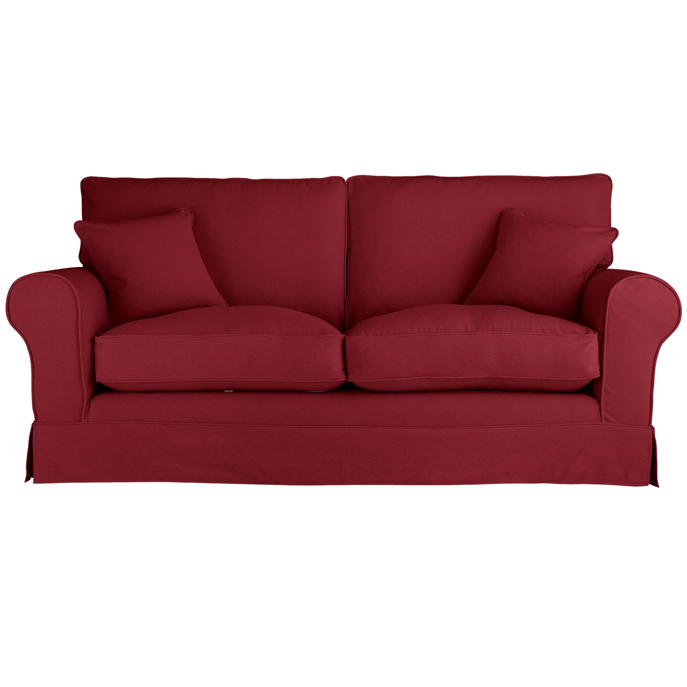 John Lewis Padstow Large Sofa, Ruby