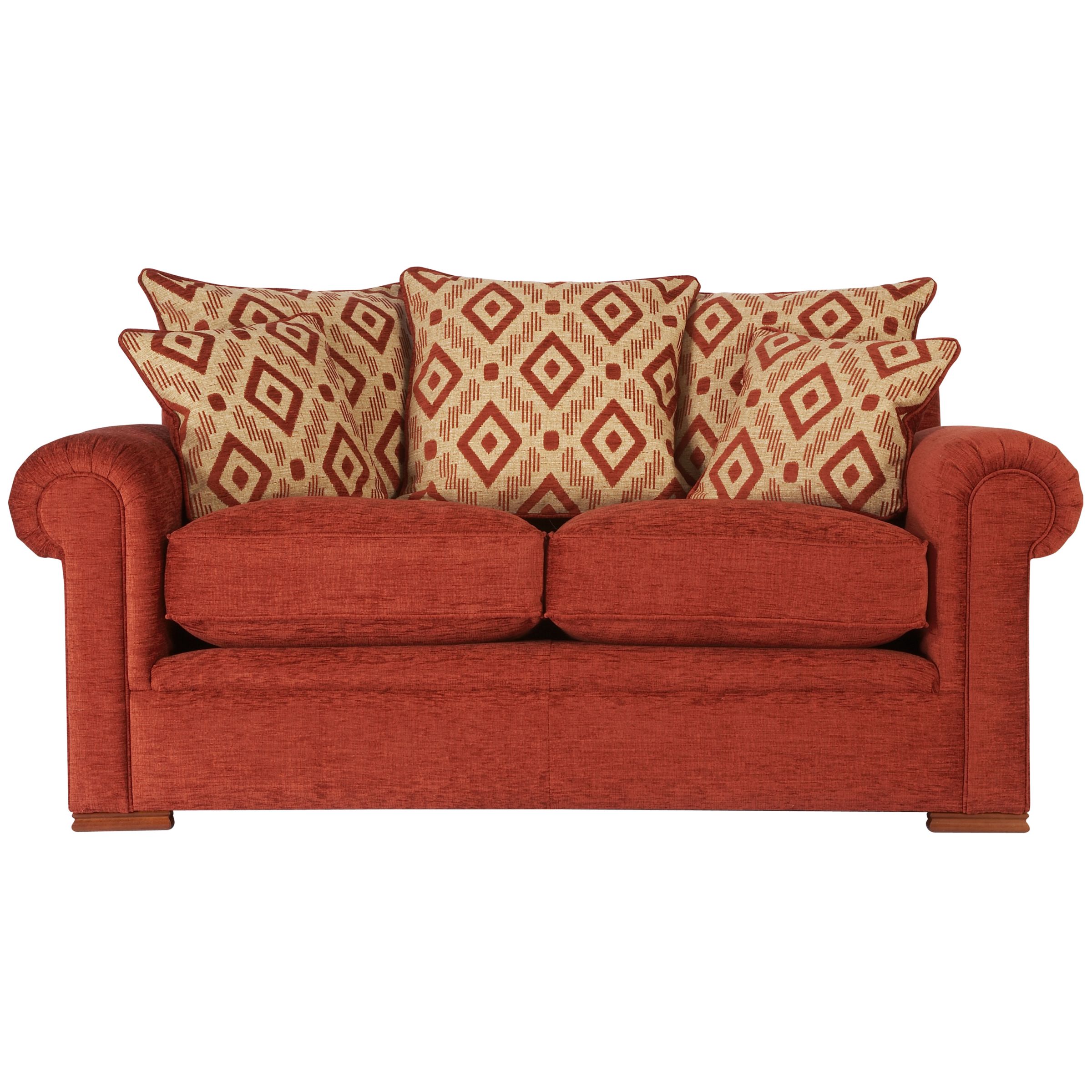 John Lewis Ashley Medium Scatter Back Sofa Red