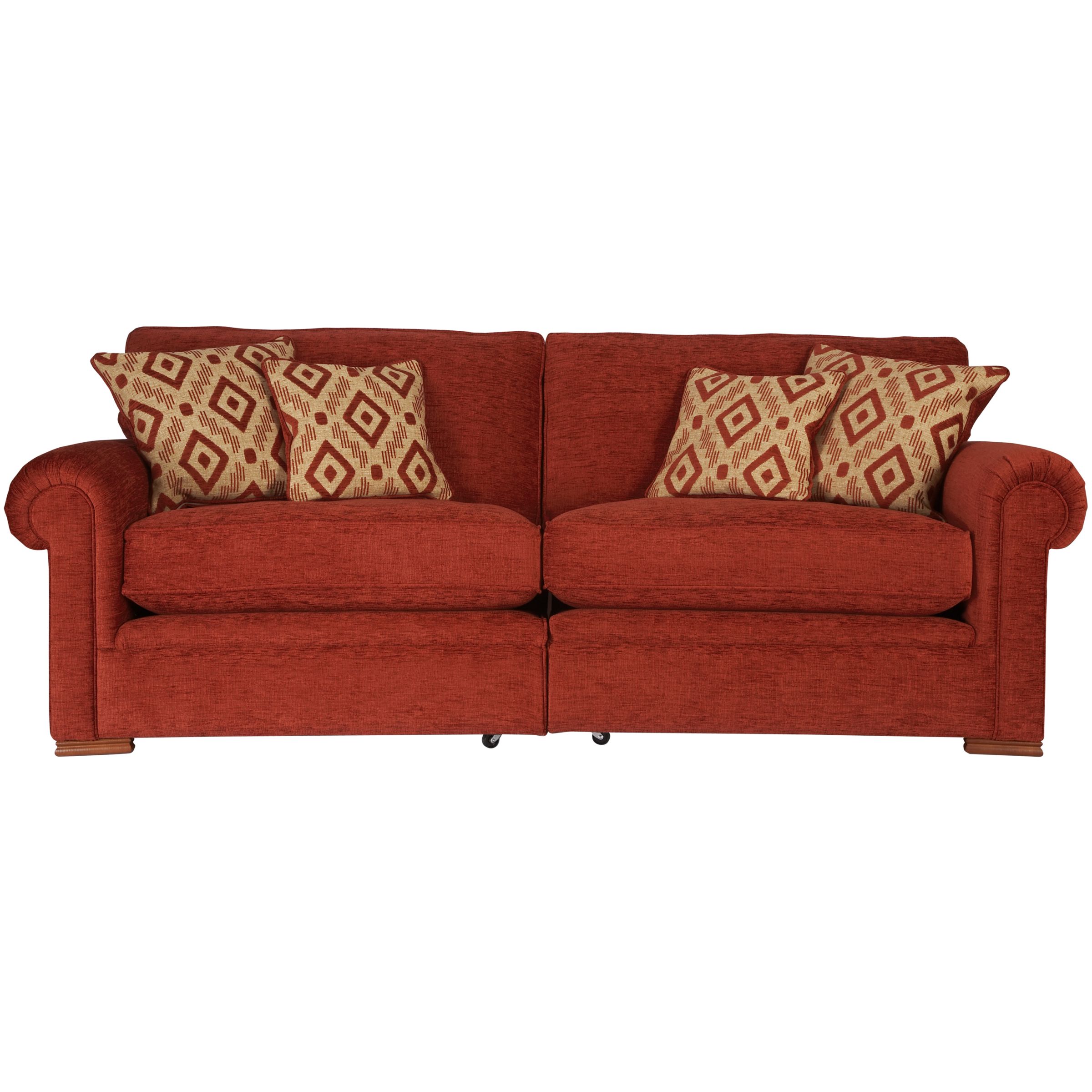John Lewis Romsey Grand Sofa Red
