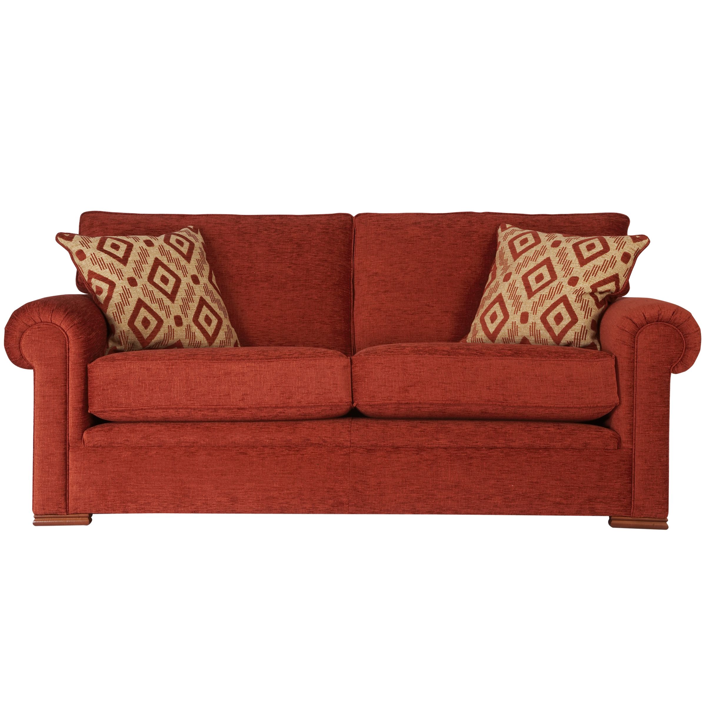 John Lewis Romsey Large Sofa Red