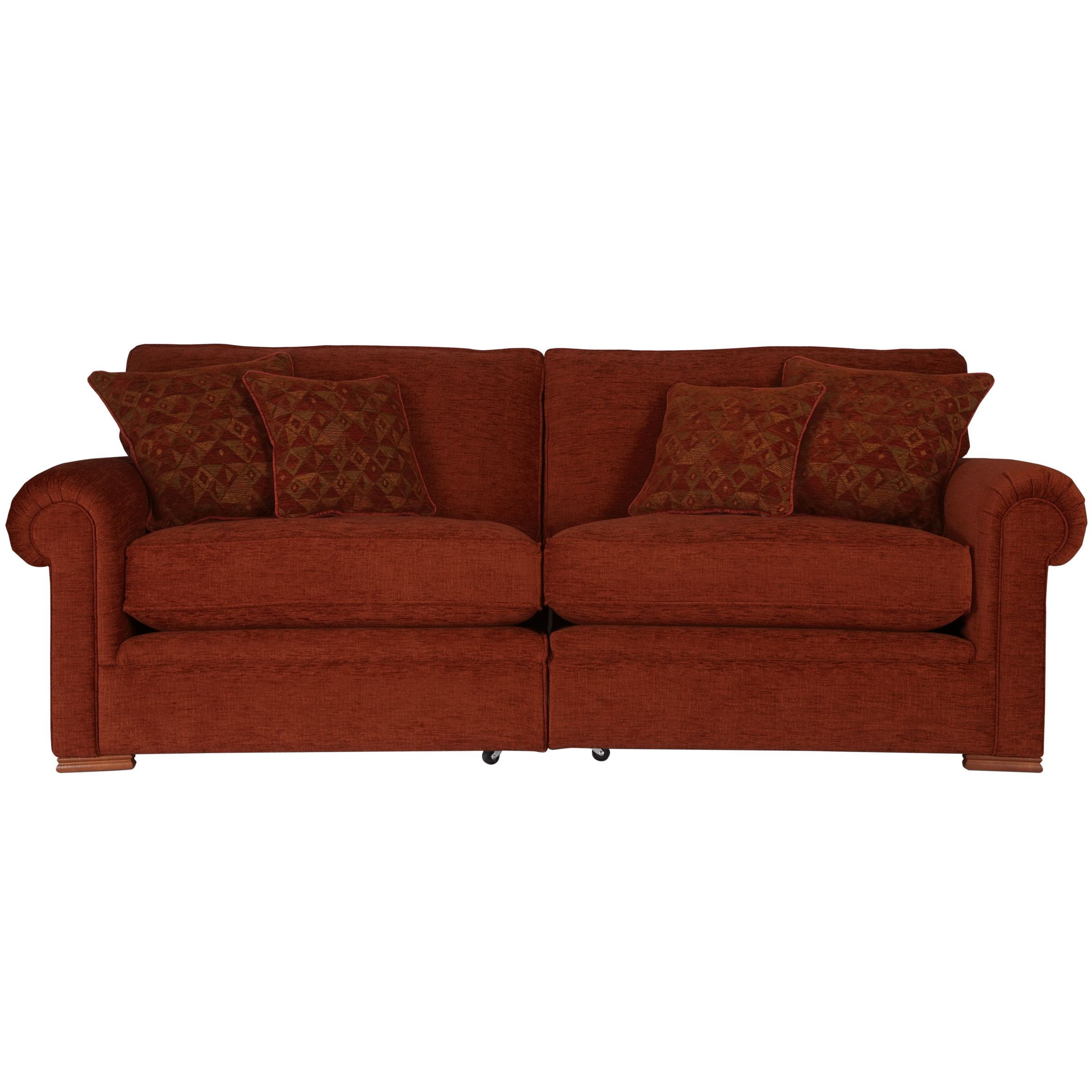 John Lewis Romsey Grand Sofa Ruby