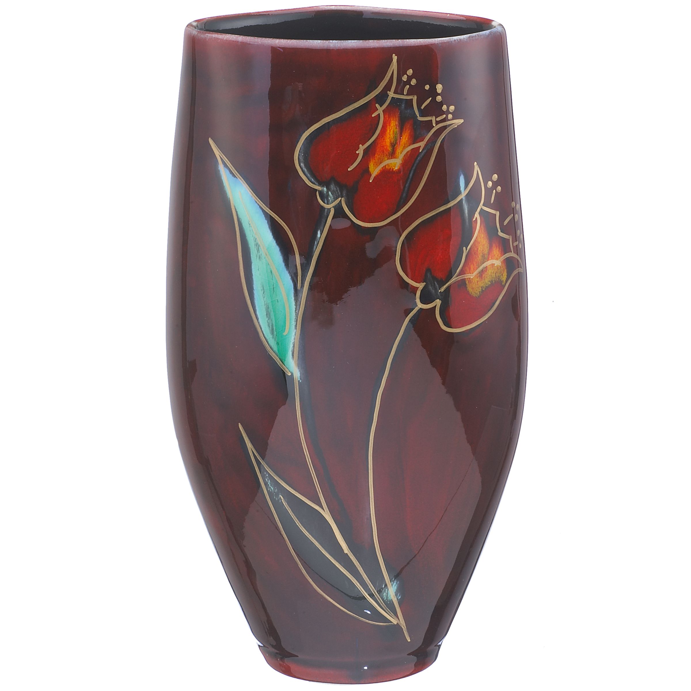 La Tulipe Triangle Vase, 28cm