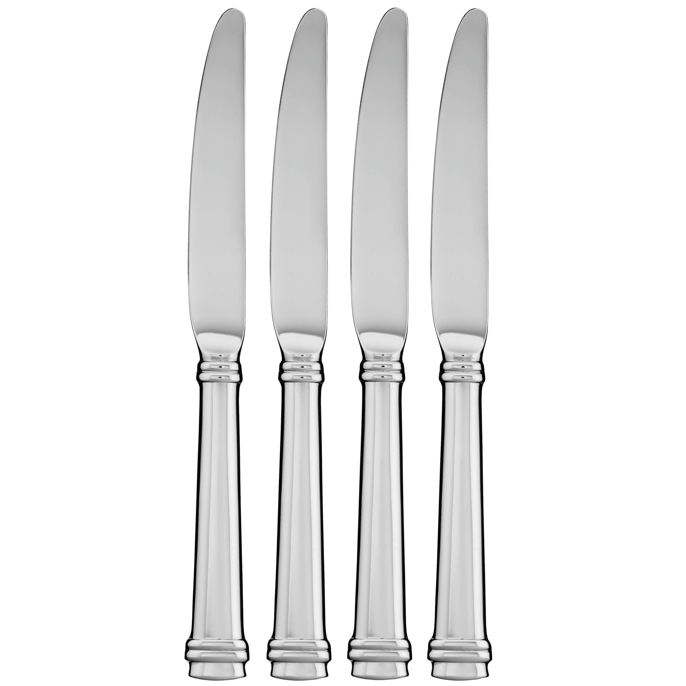 John Lewis Ellipse Dessert Knives, Stainless Steel, Set of 4