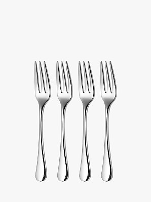 Robert Welch Radford Pastry Forks, Stainless Steel, 4-Piece