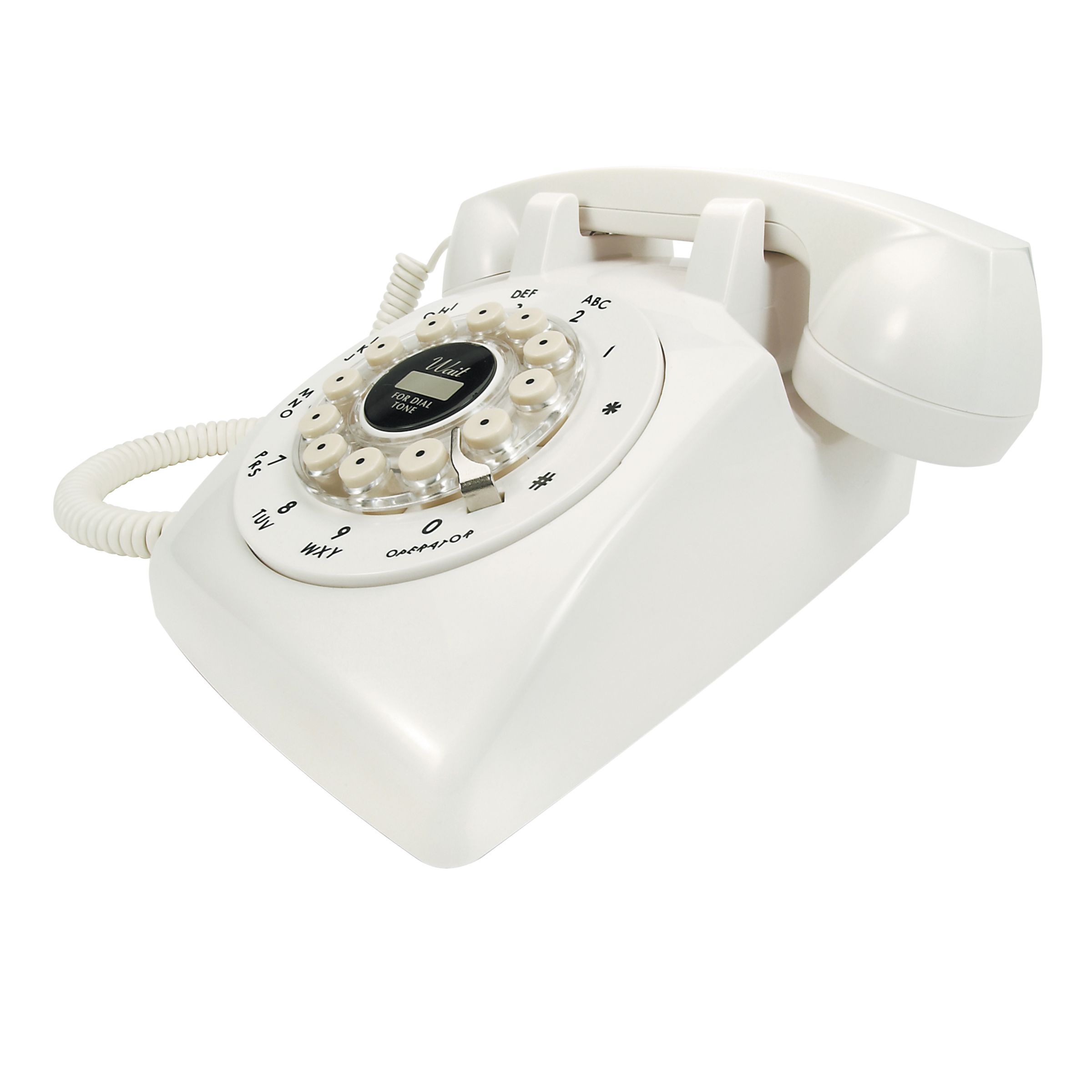 Wild and Wolf Dreyfuss 500 Classic Corded Telephone, White