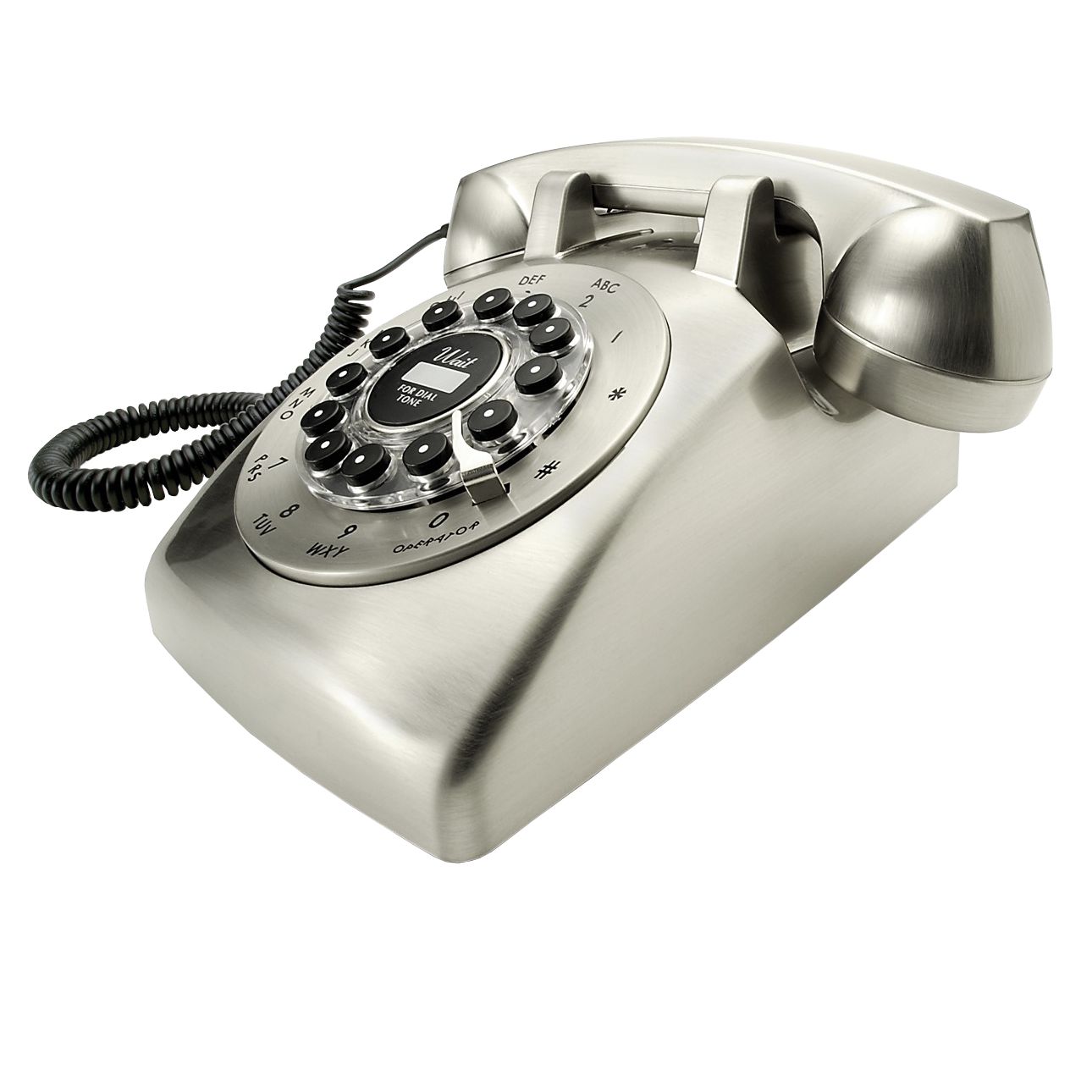 Wild and Wolf Dreyfuss 500 Classic Corded Telephone, Chrome
