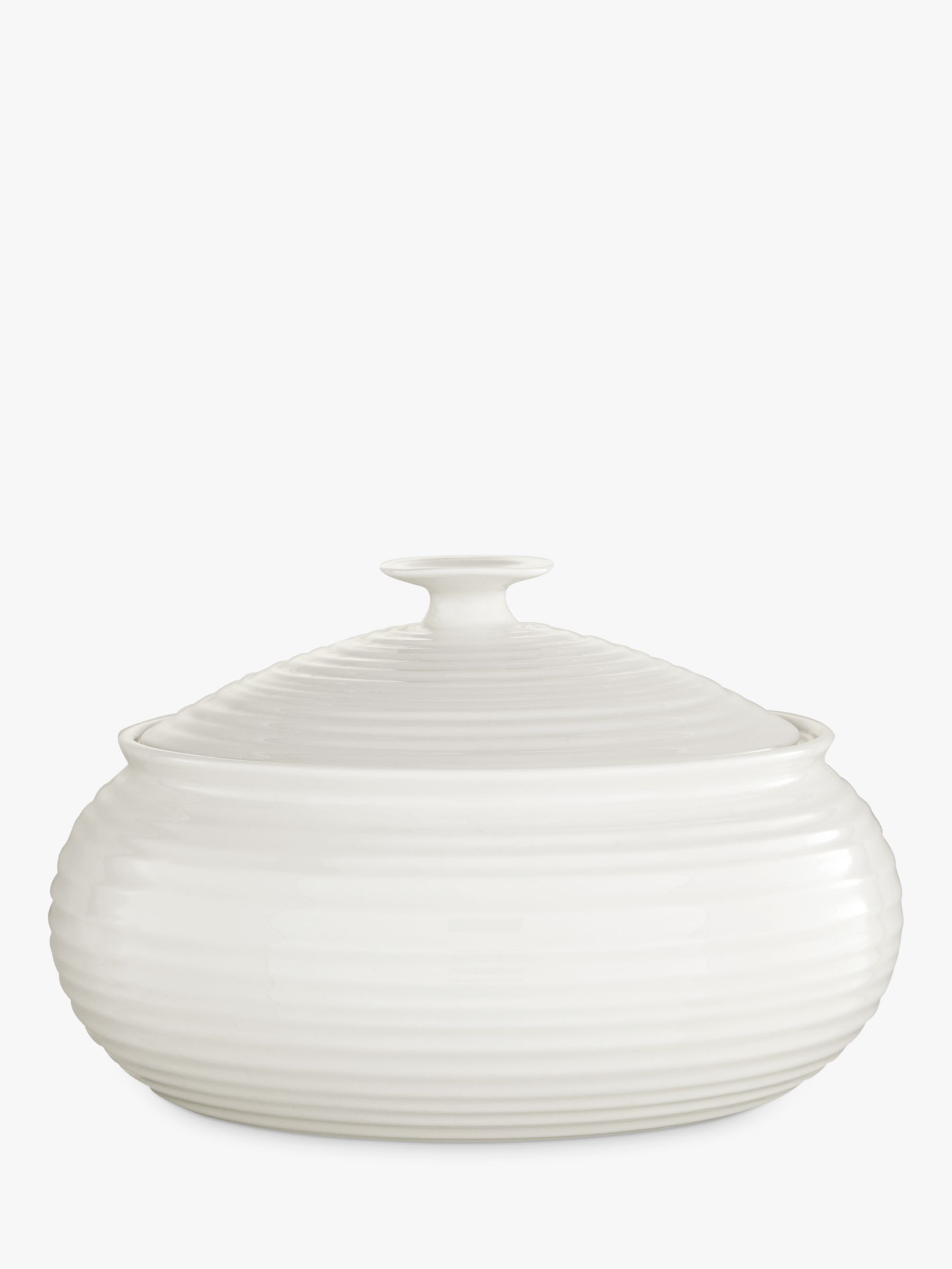 Sophie Conran for Portmeirion Covered Vegetable Dish, White, 27cm