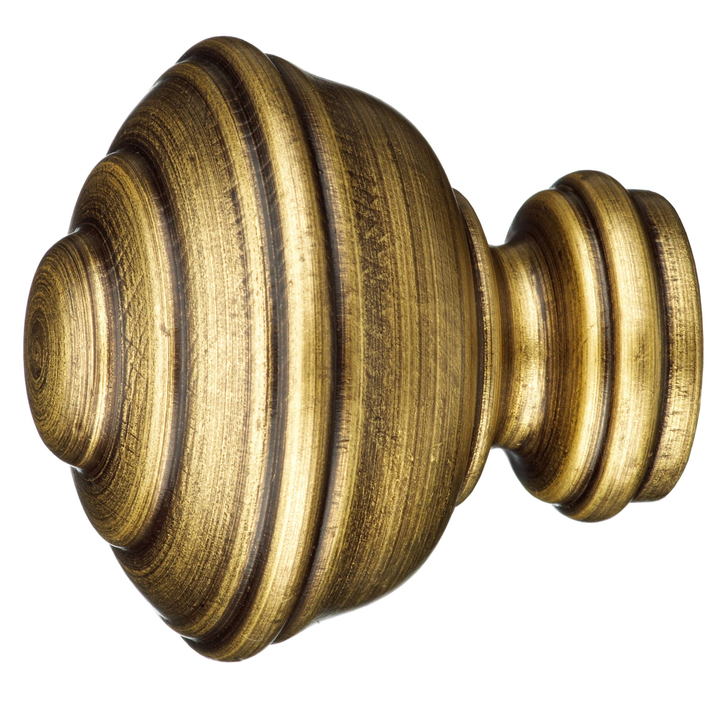 Urn Finial, Antiqued Gilt, 35mm