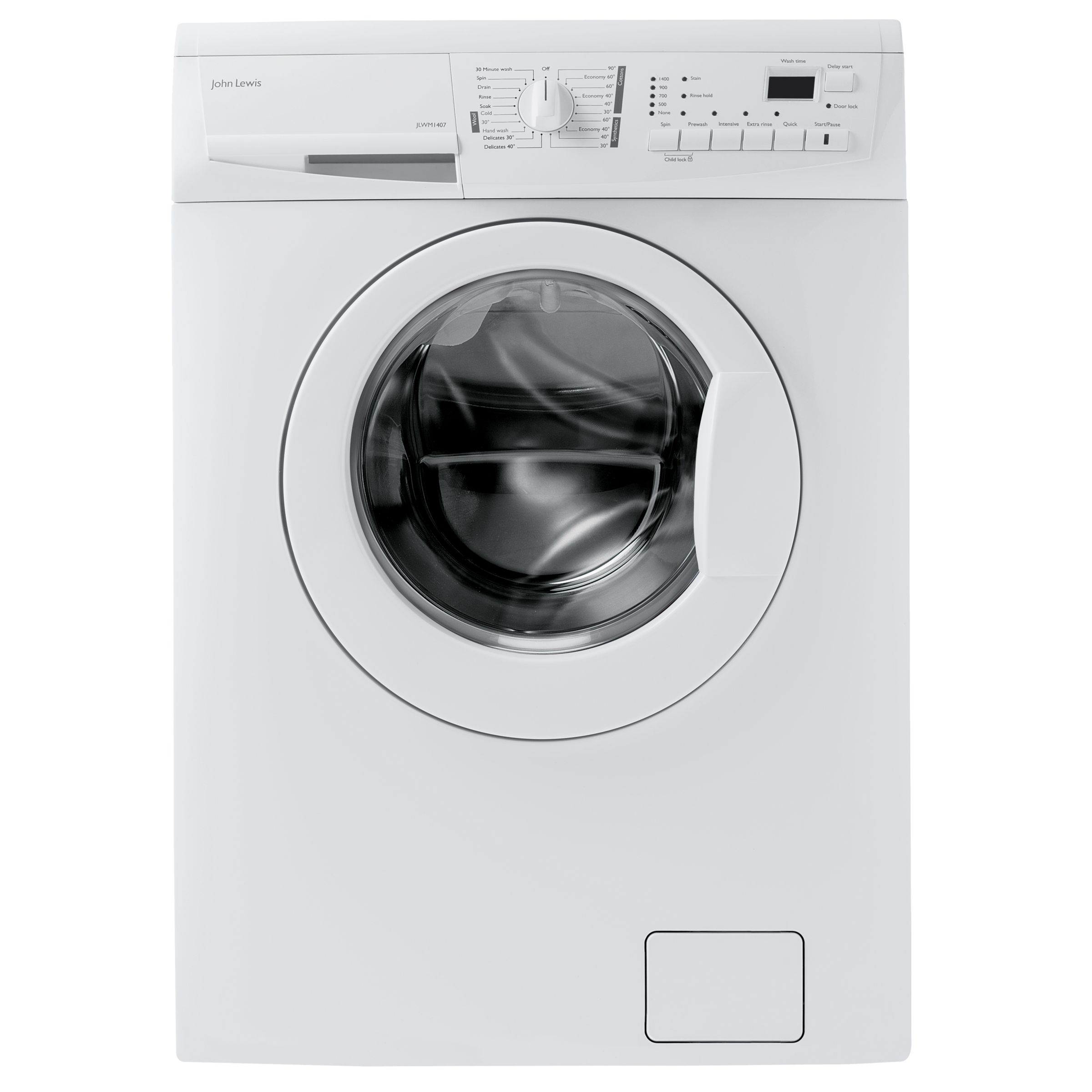 John Lewis JLWM1407 Washing Machine, White at John Lewis