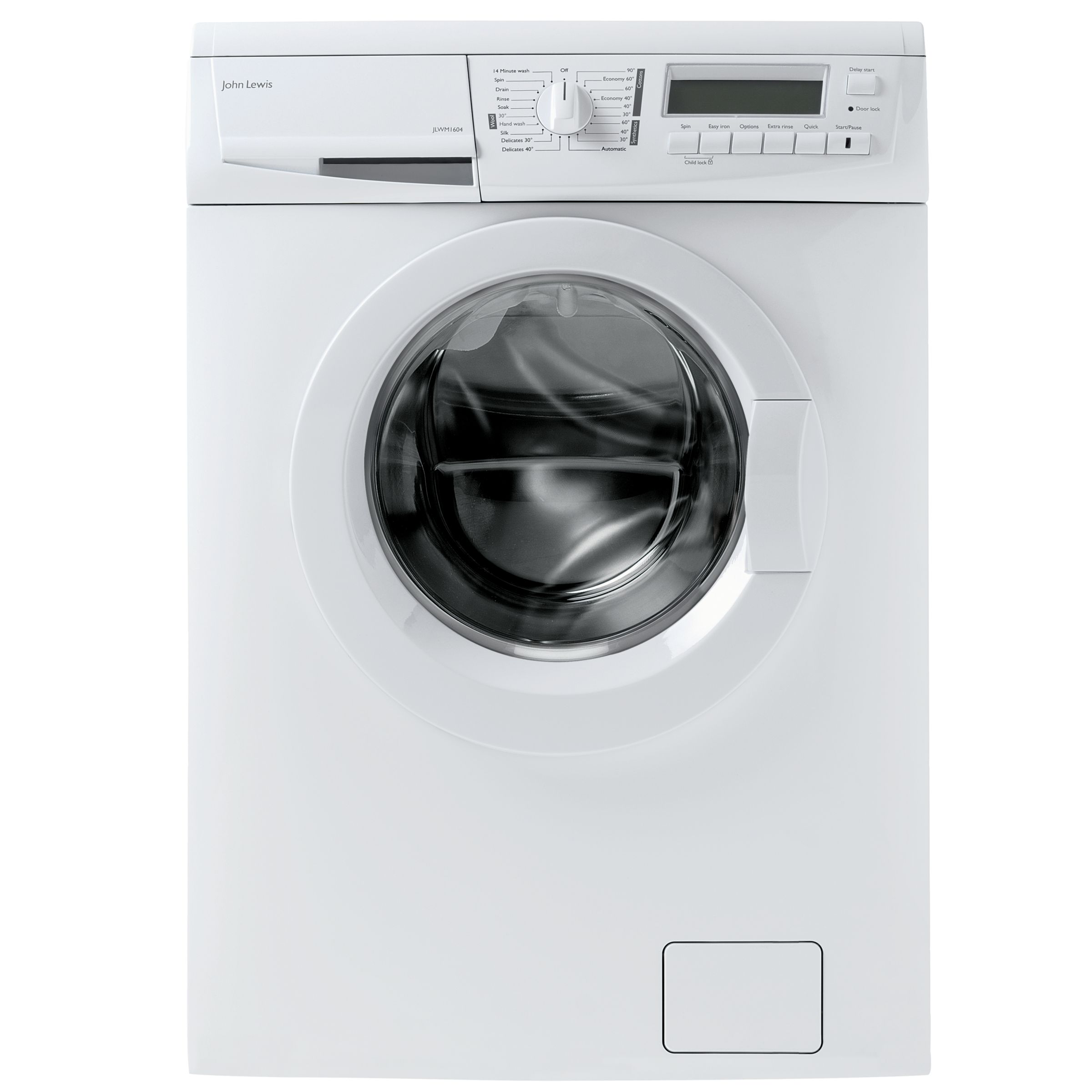 John Lewis JLWM1604 Washing Machine, White at John Lewis