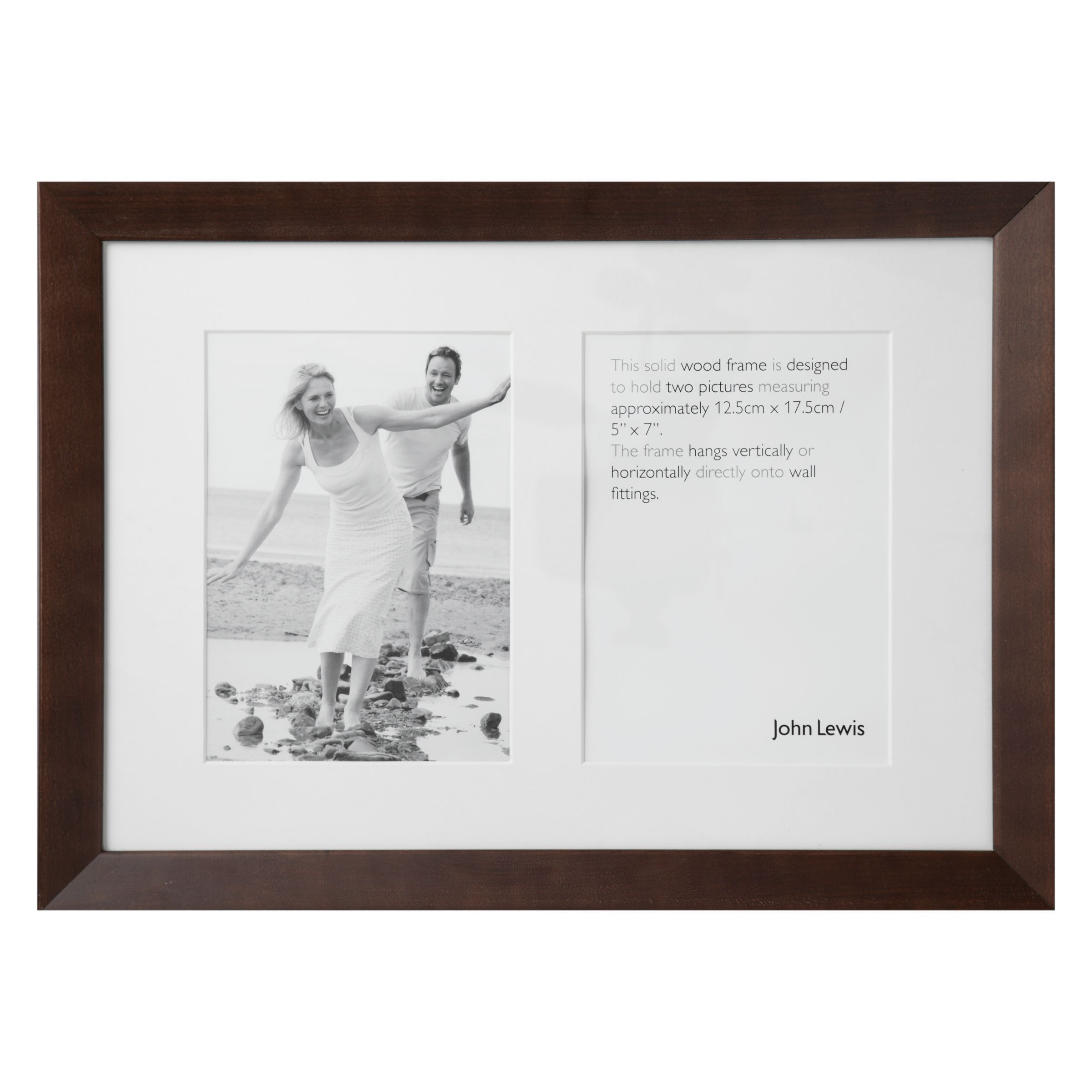2 Aperture Photo Frame Chocolate