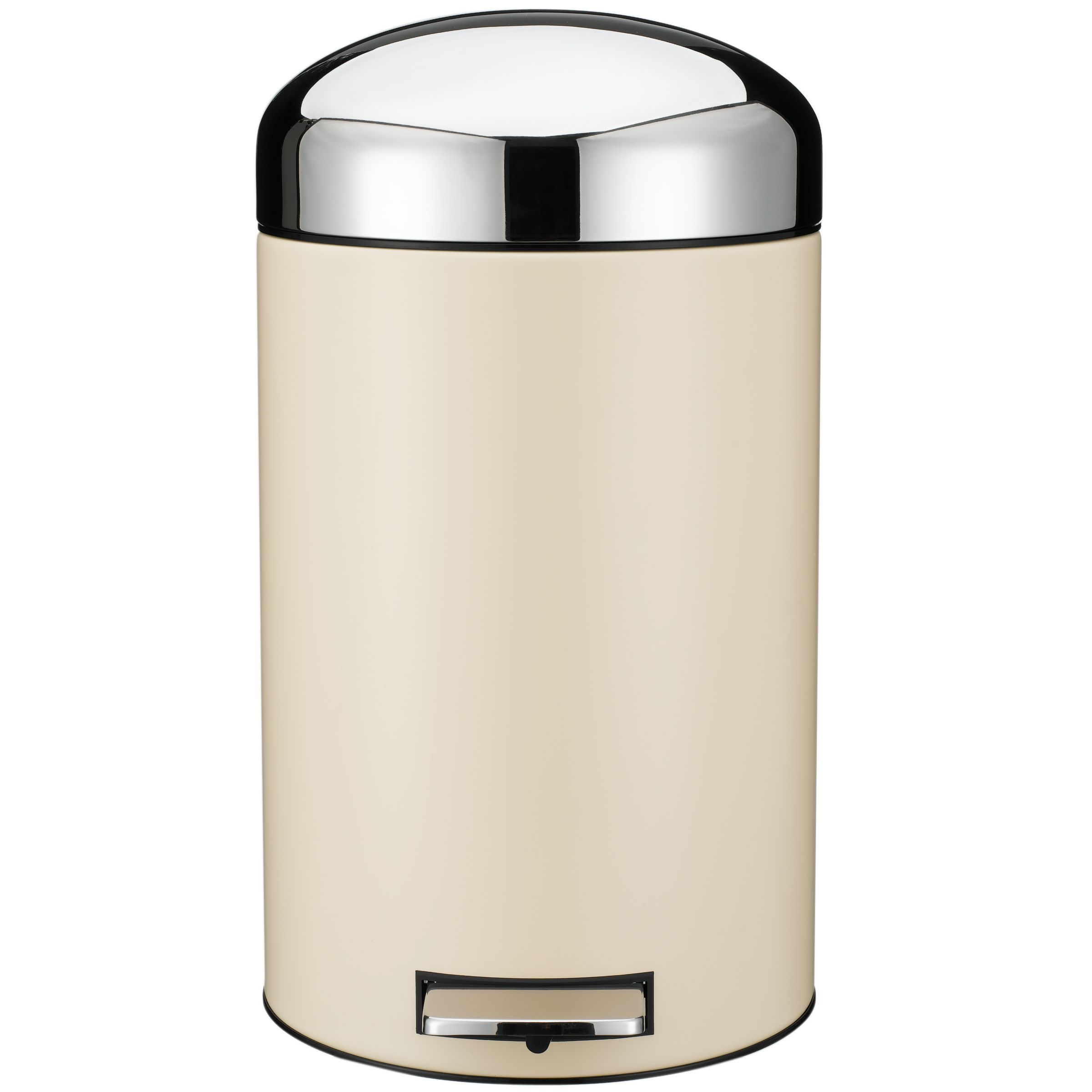 Brabantia Retro Steel Pedal Bin, Almond, 12L